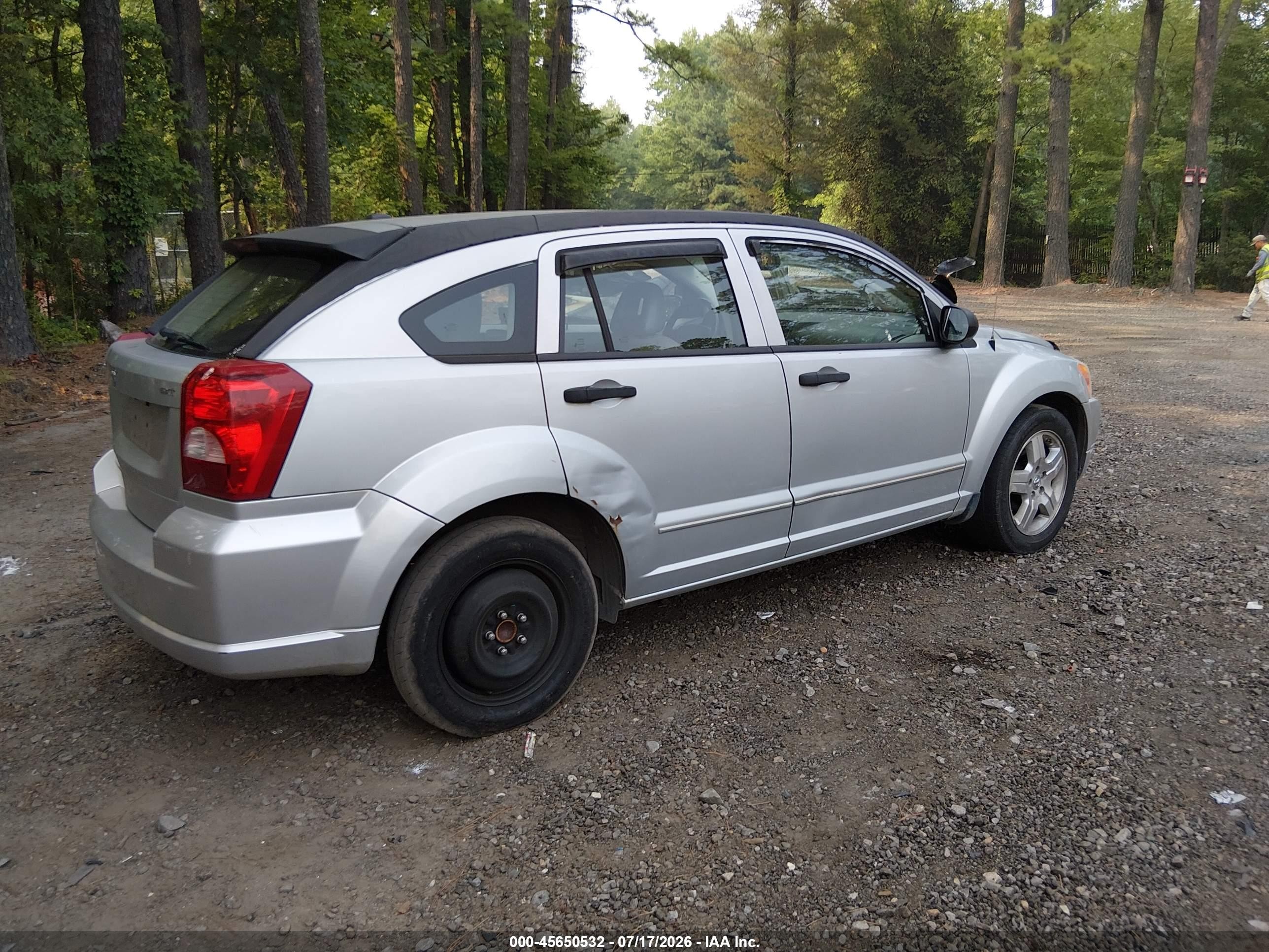 2007 Dodge Caliber Sxt Gray vin: 1B3HB48B57D305637