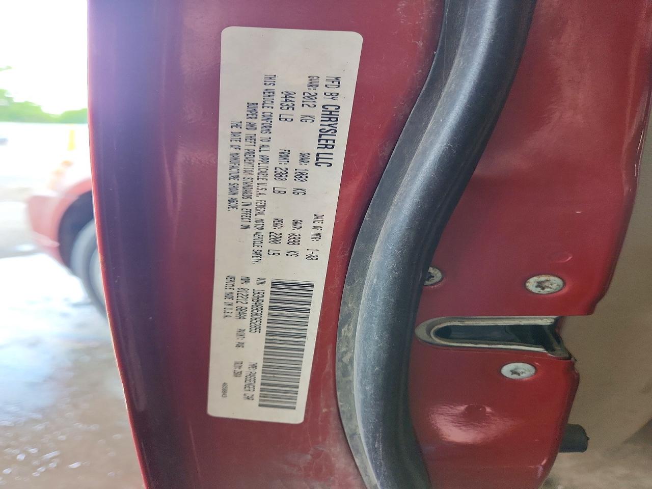 2008 Dodge Caliber Sxt Orange vin: 1B3HB48B58D652855