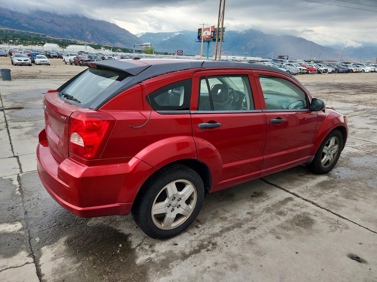 2008 Dodge Caliber Sxt Maroon vin: 1B3HB48B58D797443