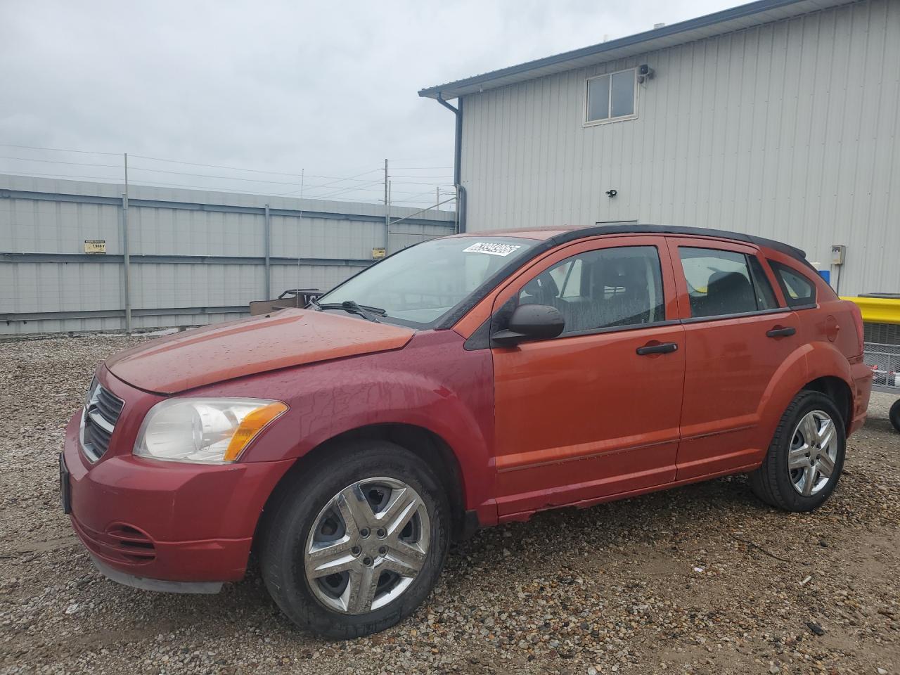 2007 Dodge Caliber Sxt Orange vin: 1B3HB48B67D259610 Damage: Left Front Fender, Previous Repair, Substd Mismatch Color