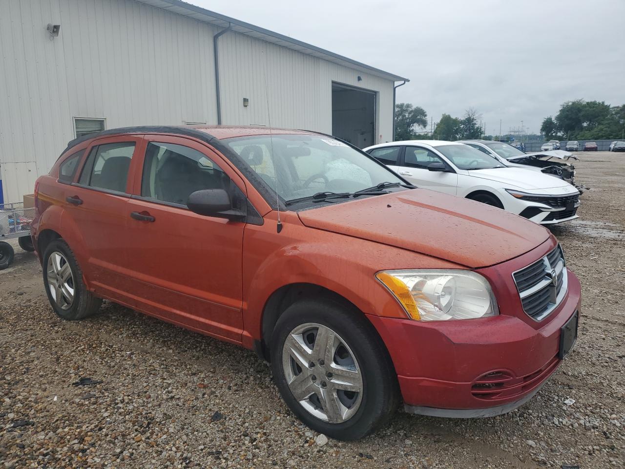 2007 Dodge Caliber Sxt Orange vin: 1B3HB48B67D259610 Damage: Front Bumper/Cover, Previous Repair, Substd Mismatch Color