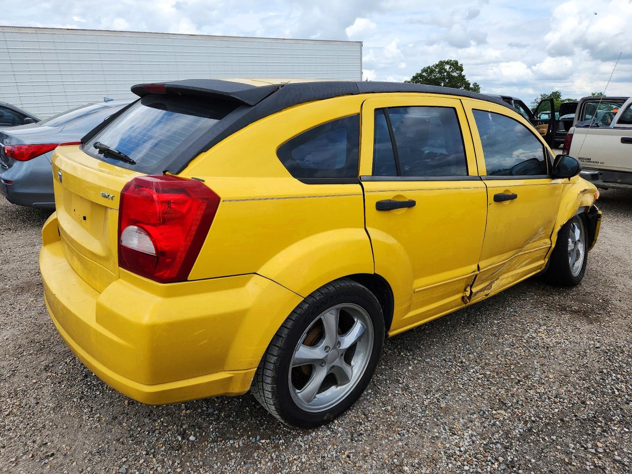 2007 Dodge Caliber Sxt Yellow vin: 1B3HB48B67D527300