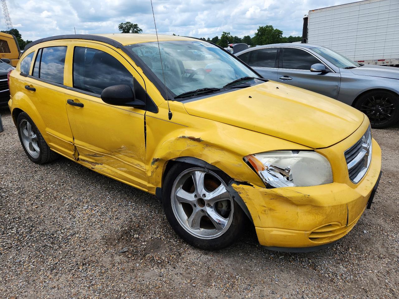 2007 Dodge Caliber Sxt Yellow vin: 1B3HB48B67D527300