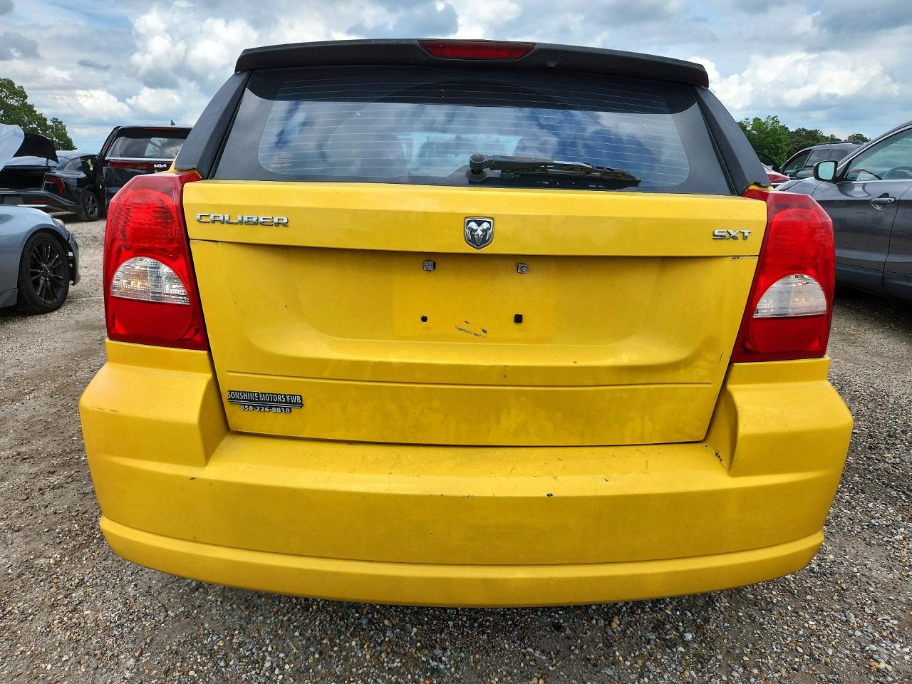 2007 Dodge Caliber Sxt Yellow vin: 1B3HB48B67D527300