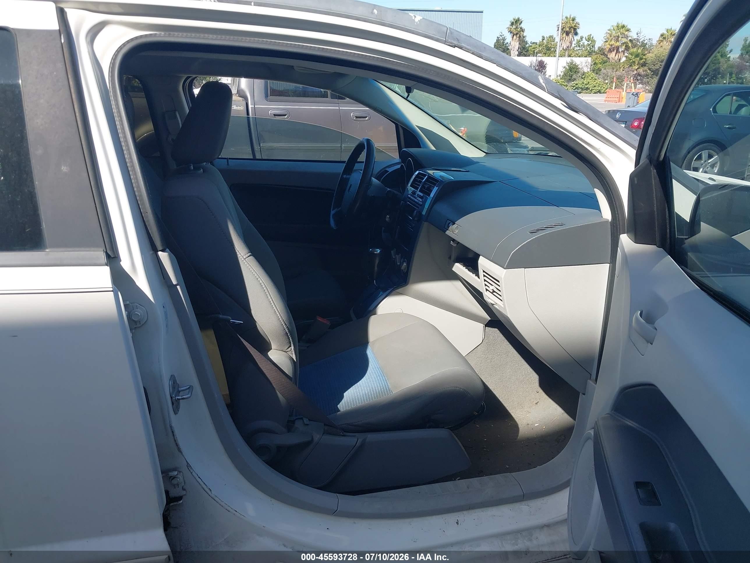 2007 Dodge Caliber Sxt White vin: 1B3HB48B77D109649