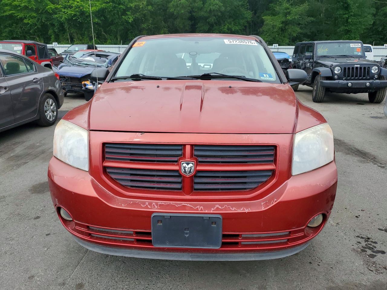 2007 Dodge Caliber Sxt Red vin: 1B3HB48B77D159550