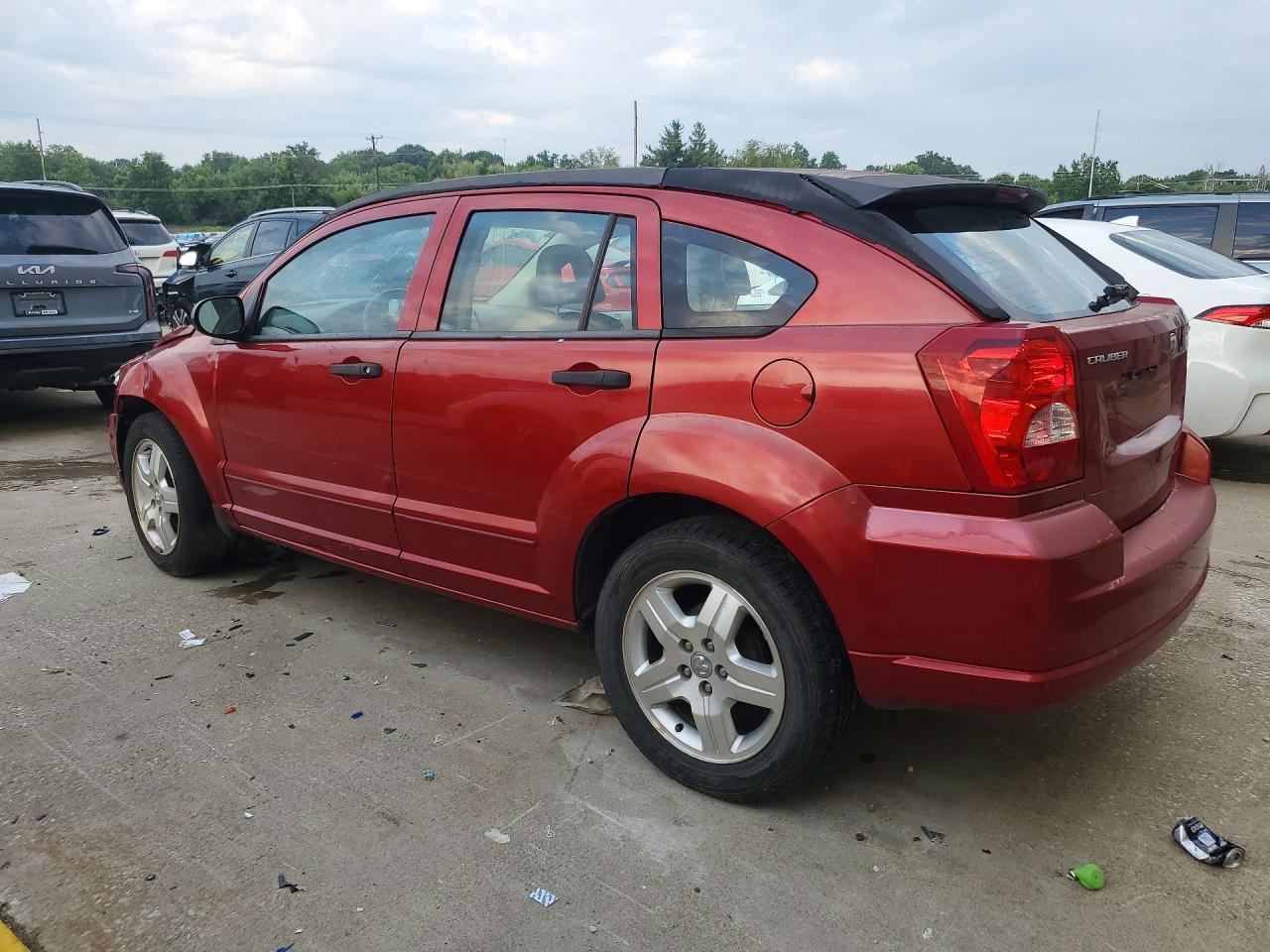 2007 Dodge Caliber Sxt Burgundy vin: 1B3HB48B77D258983