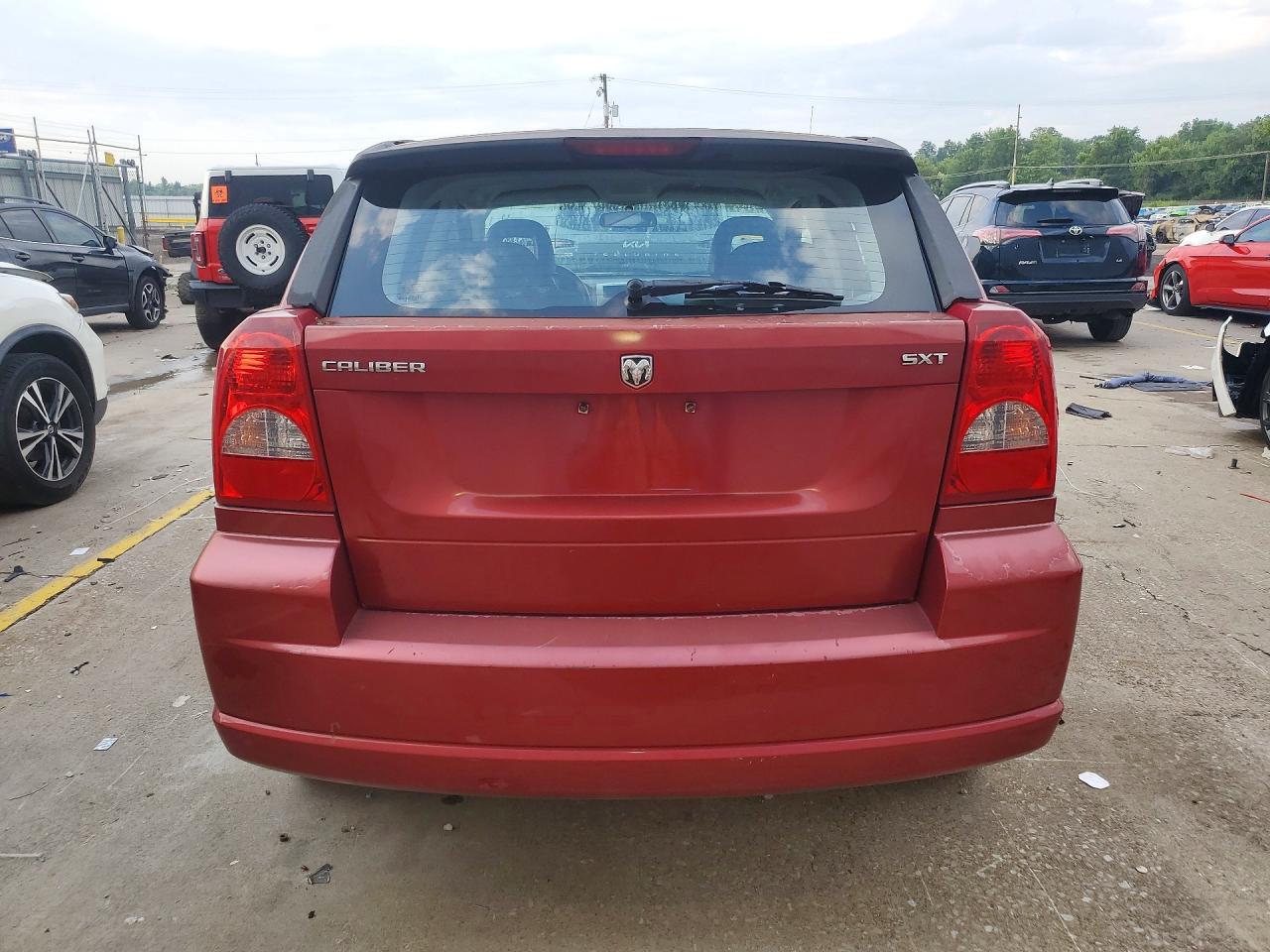2007 Dodge Caliber Sxt Burgundy vin: 1B3HB48B77D258983