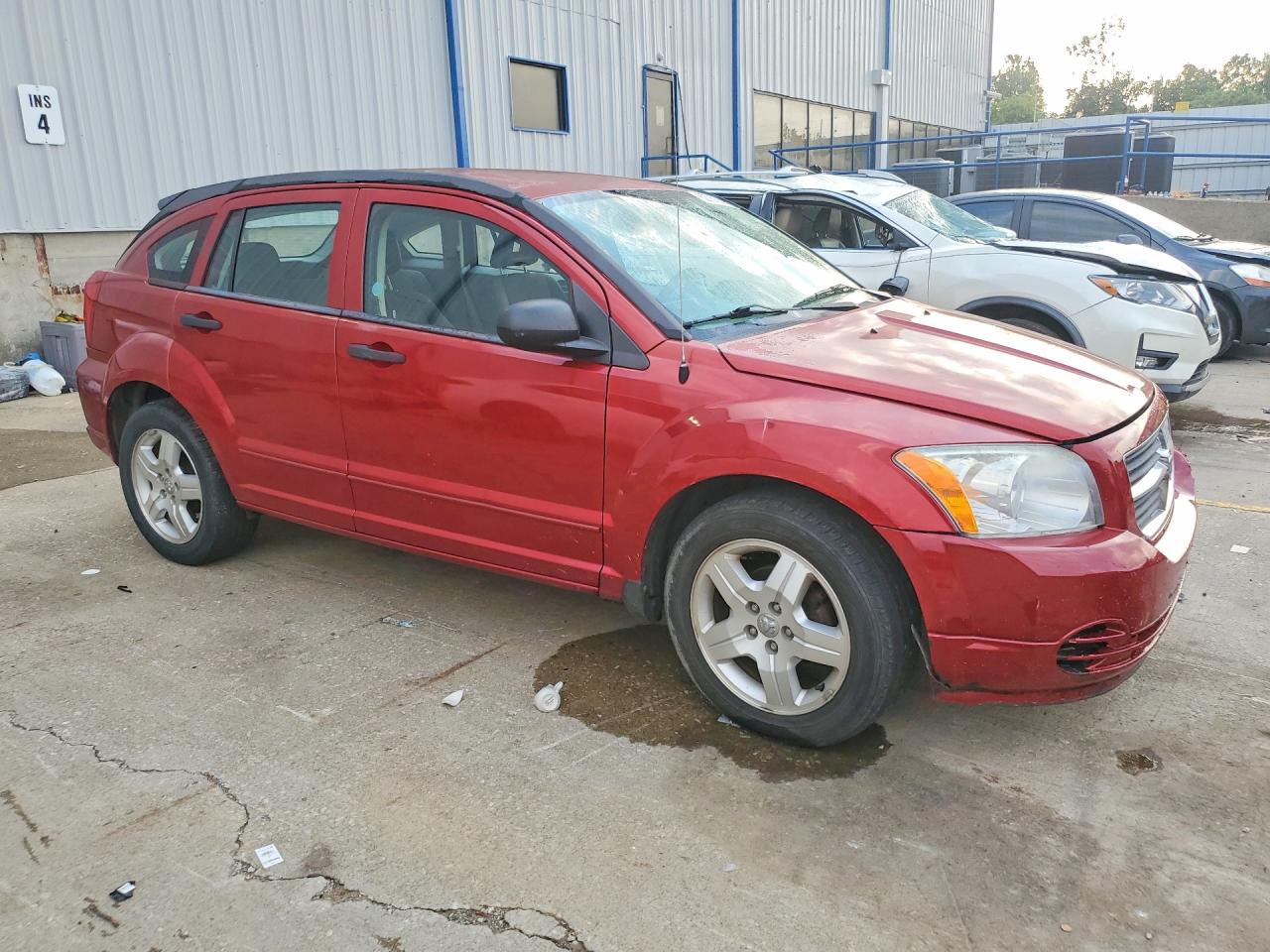2007 Dodge Caliber Sxt Burgundy vin: 1B3HB48B77D258983