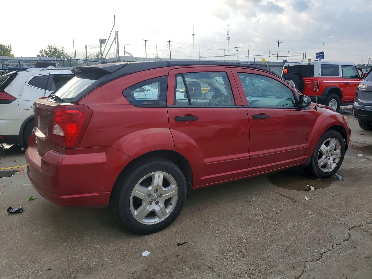 2007 Dodge Caliber Sxt Burgundy vin: 1B3HB48B77D258983