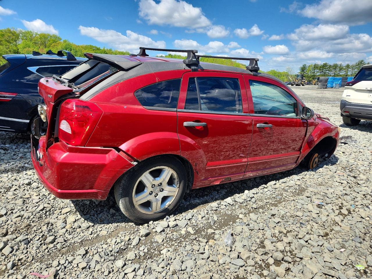 2007 Dodge Caliber Sxt Red vin: 1B3HB48B77D328188