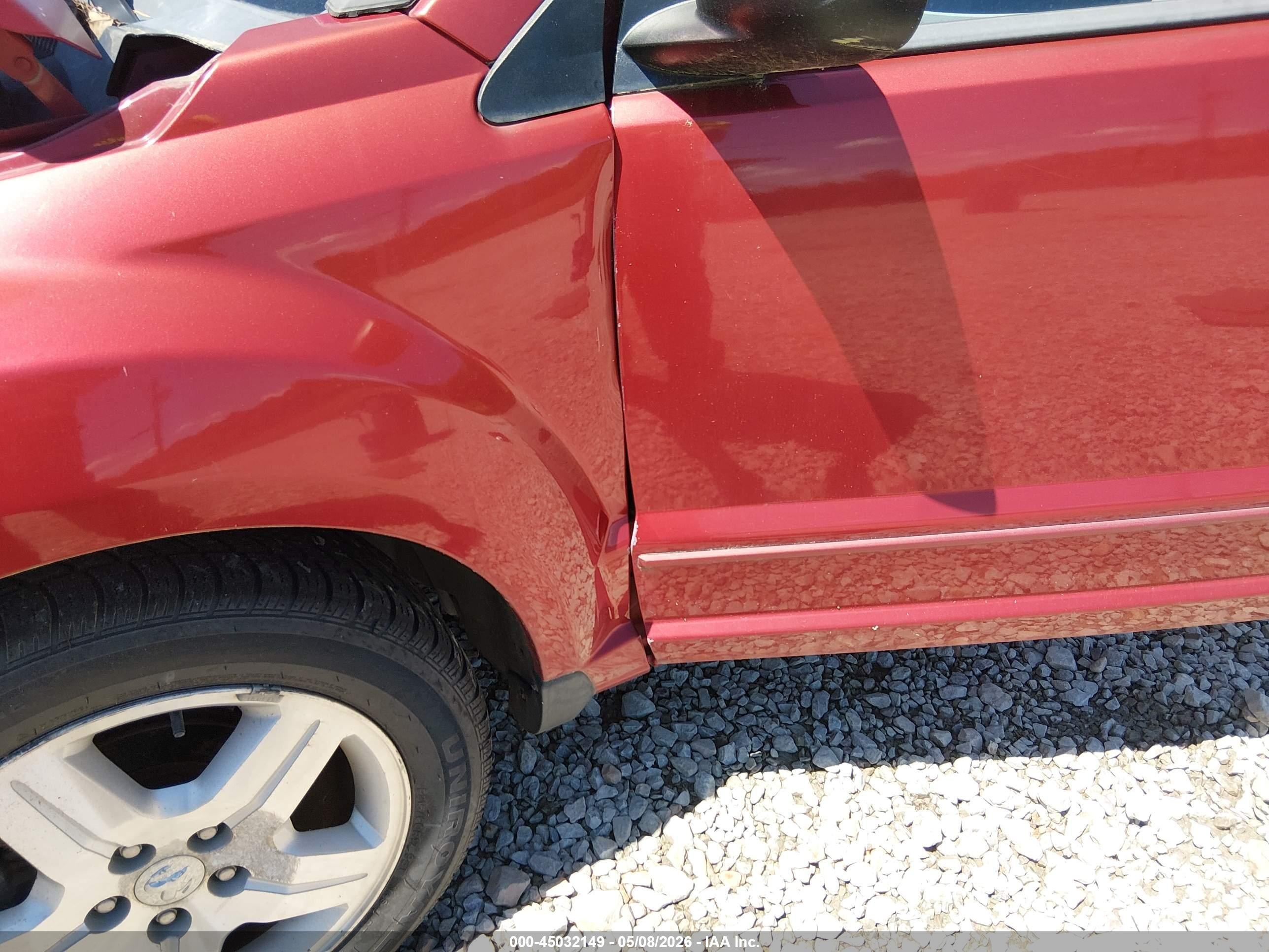 2007 Dodge Caliber Sxt Red vin: 1B3HB48B87D186112
