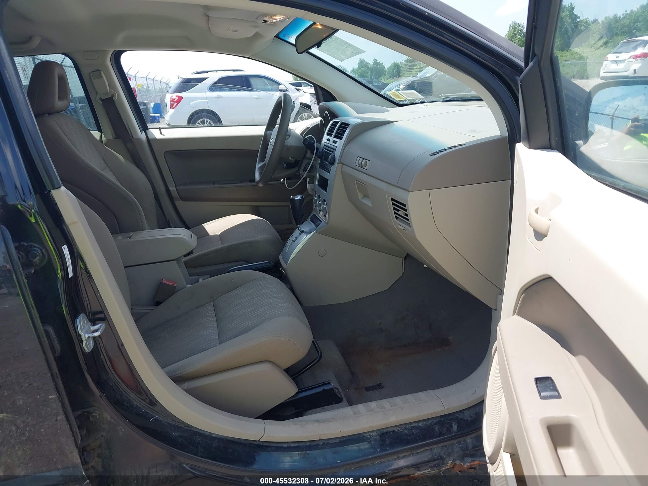 2007 Dodge Caliber Sxt Black vin: 1B3HB48B87D186983