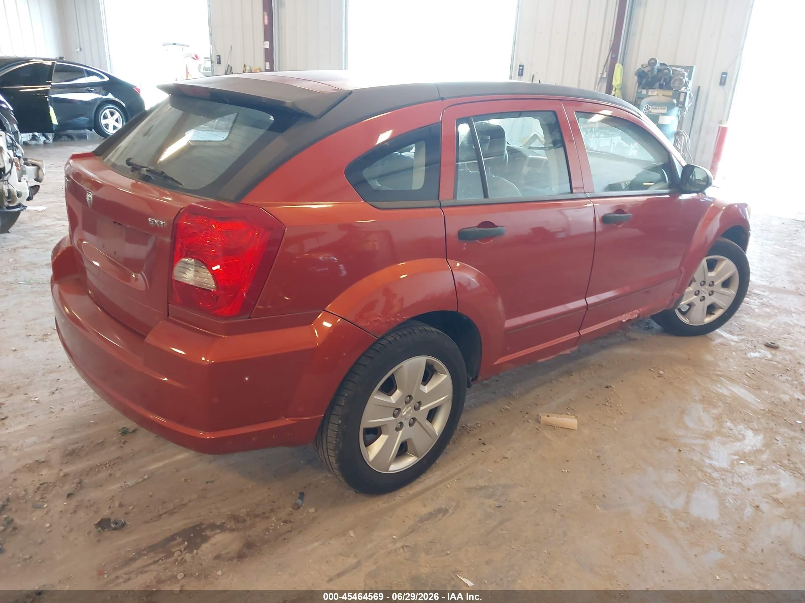 2007 Dodge Caliber Sxt Оранжевый vin: 1B3HB48BX7D304581