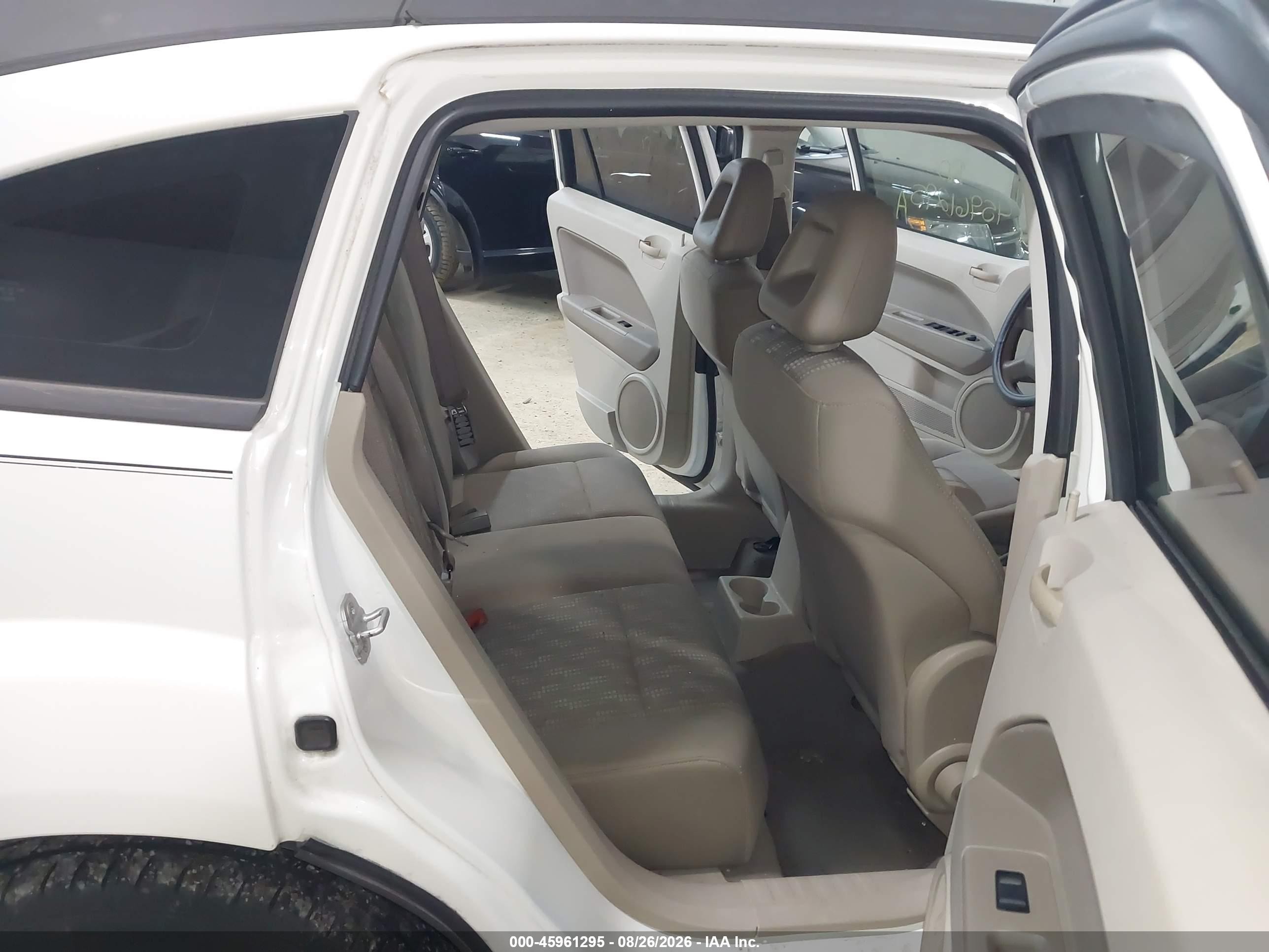 2007 Dodge Caliber Sxt White vin: 1B3HB48BX7D328413