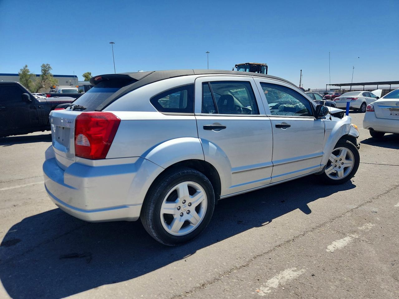 2008 Dodge Caliber Sxt Silver vin: 1B3HB48BX8D602677
