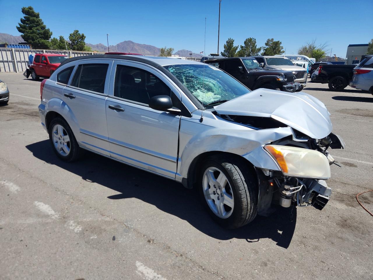 2008 Dodge Caliber Sxt Silver vin: 1B3HB48BX8D602677