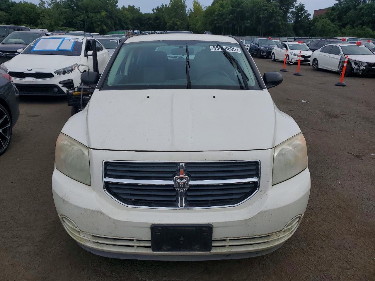 2008 Dodge Caliber Sxt White vin: 1B3HB48BX8D657307