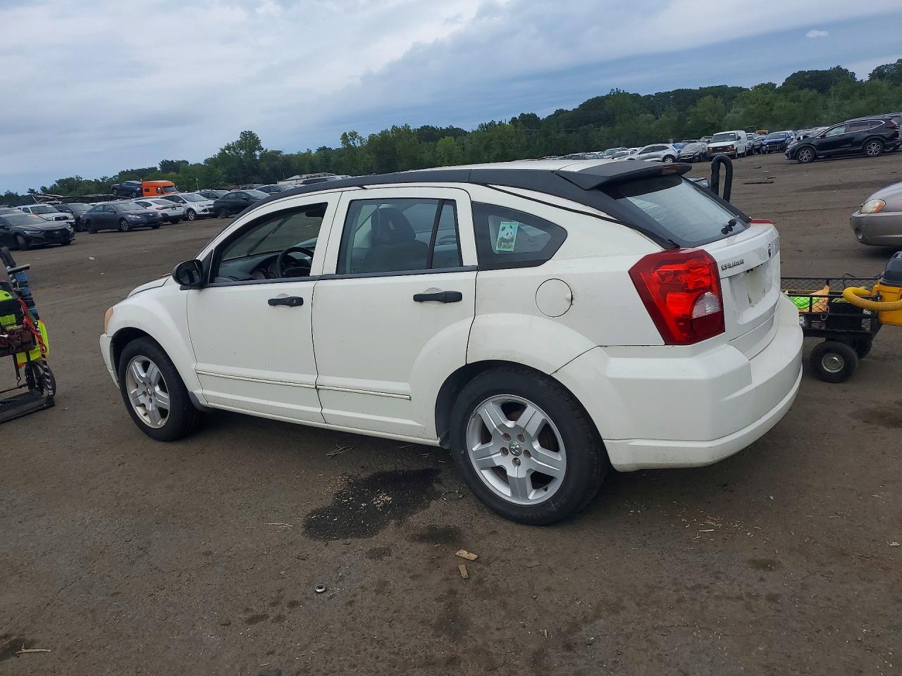 2008 Dodge Caliber Sxt White vin: 1B3HB48BX8D657307