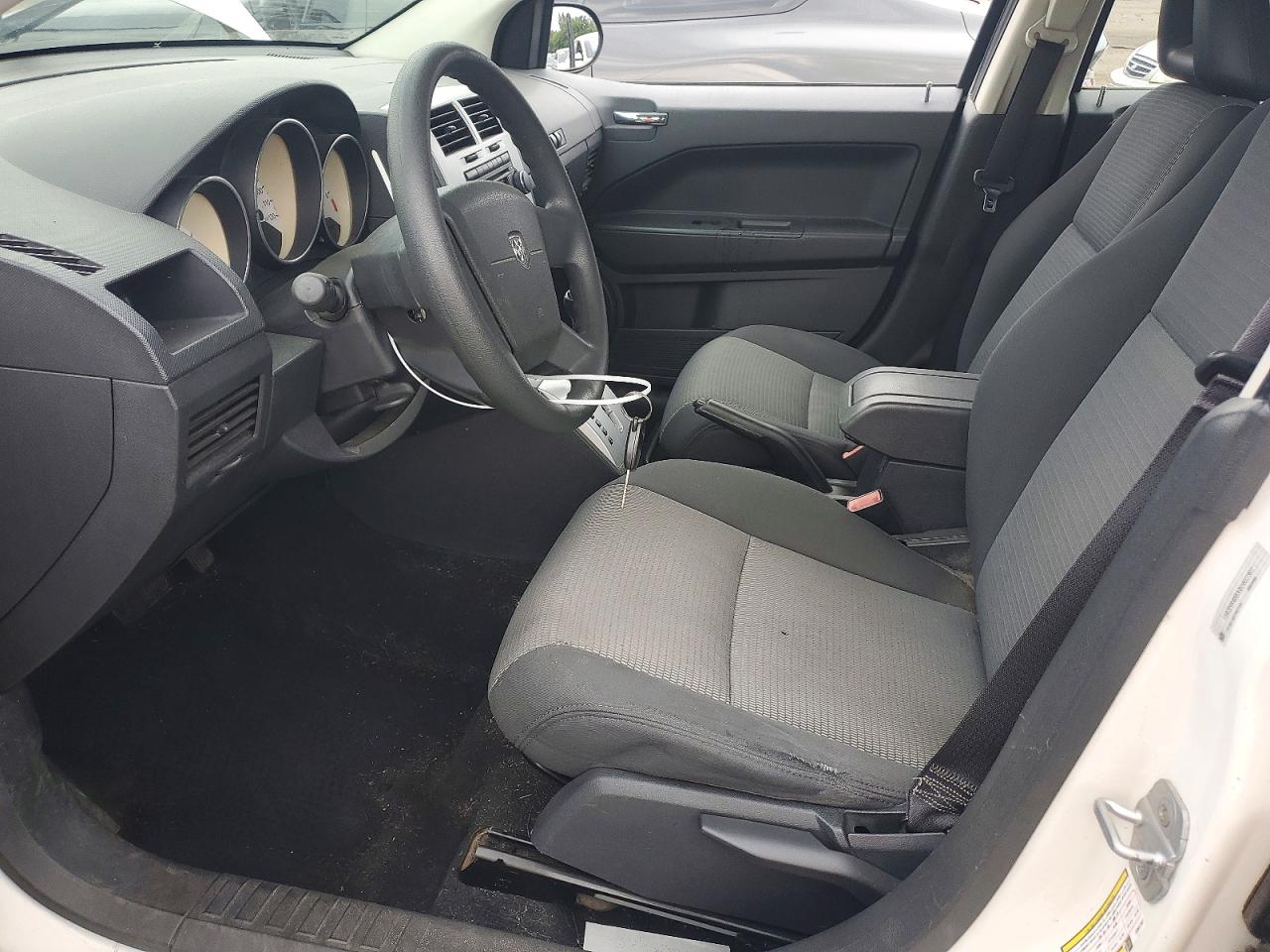 2008 Dodge Caliber Sxt White vin: 1B3HB48BX8D657307