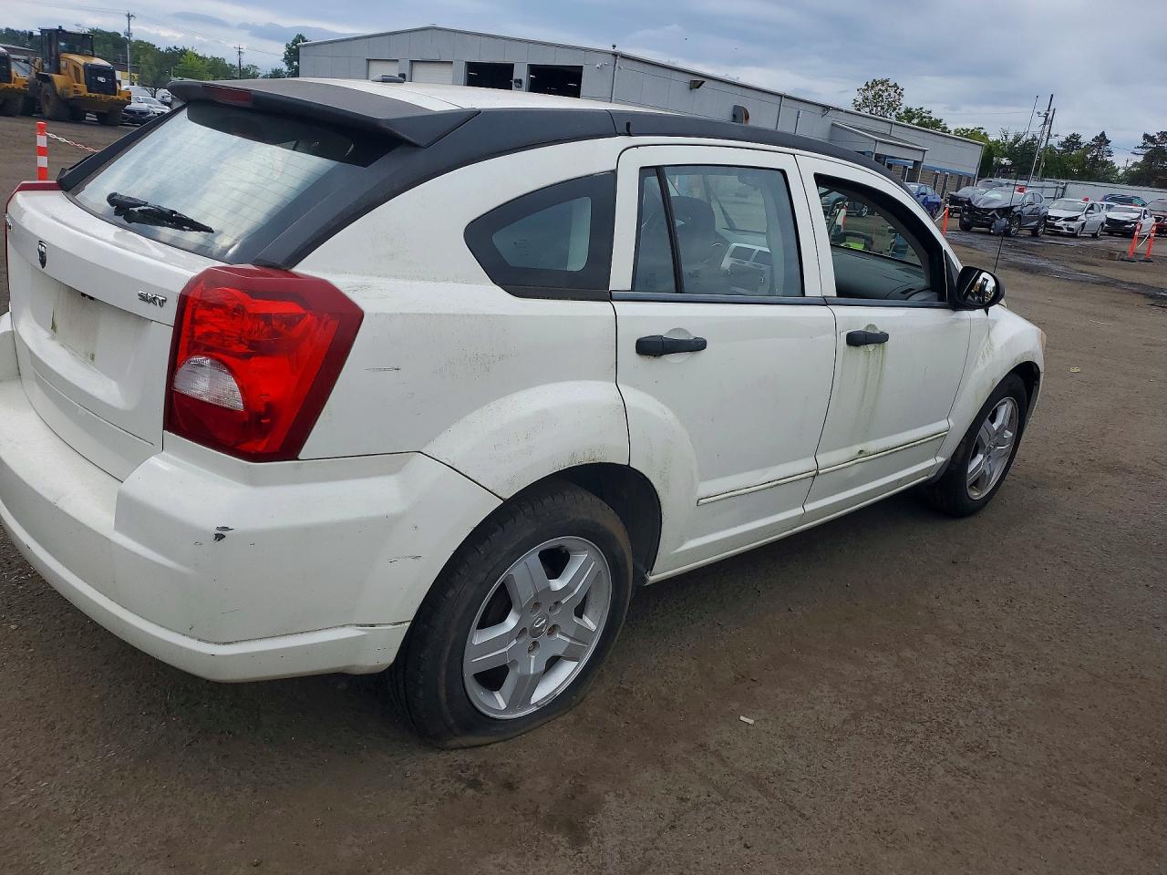 2008 Dodge Caliber Sxt White vin: 1B3HB48BX8D657307