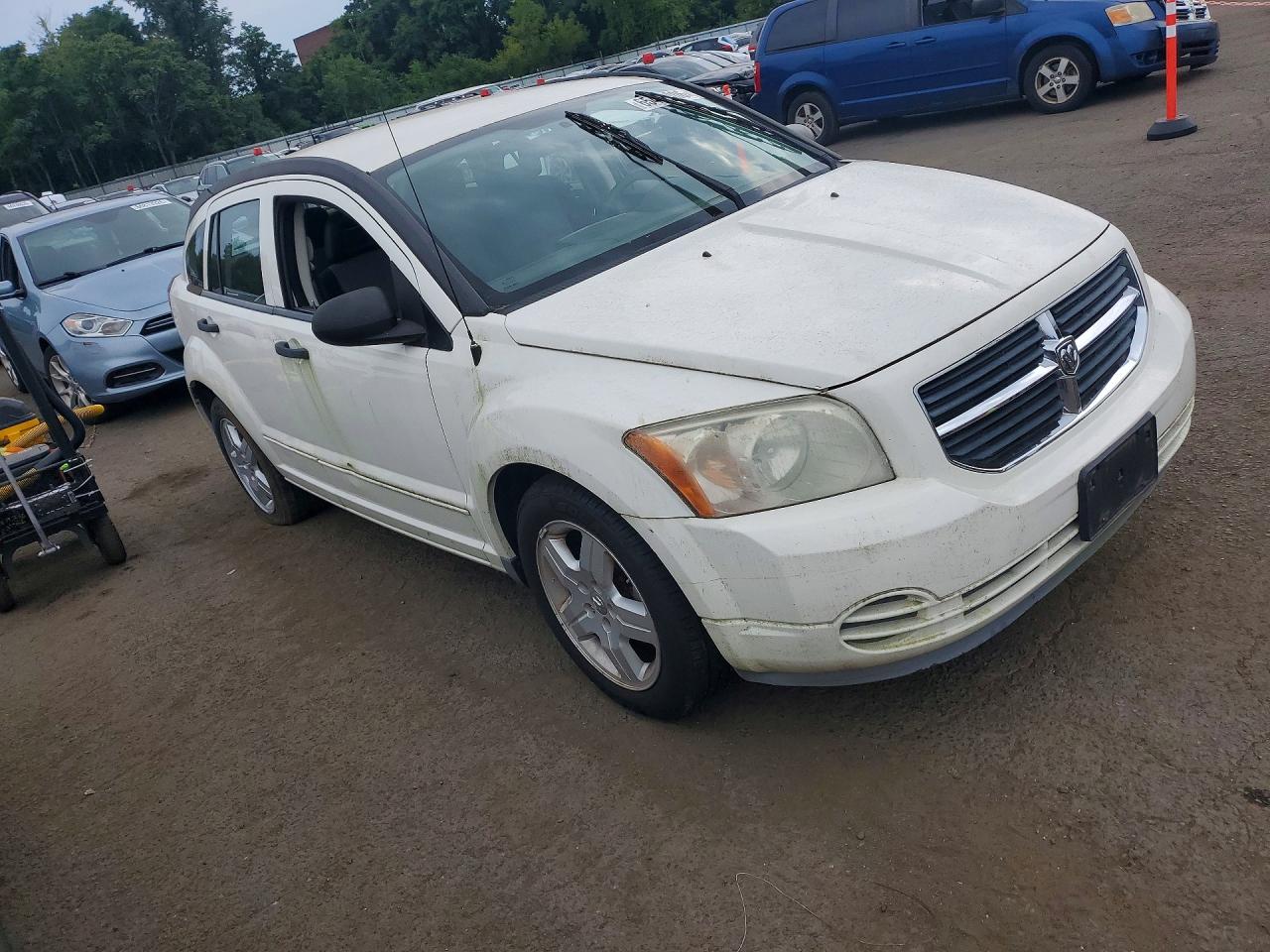 2008 Dodge Caliber Sxt White vin: 1B3HB48BX8D657307