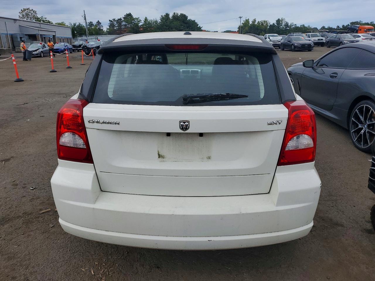 2008 Dodge Caliber Sxt White vin: 1B3HB48BX8D657307