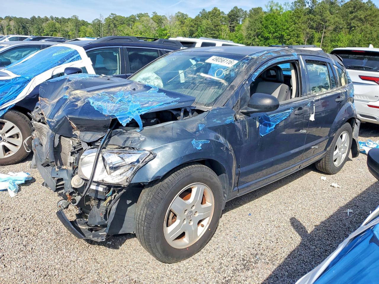 2008 Dodge Caliber Blue vin: 1B3HB48BX8D674687