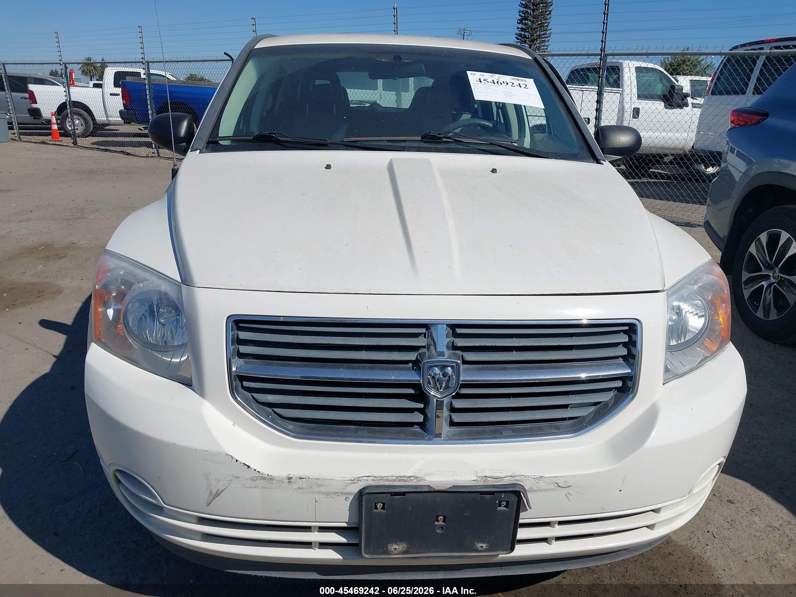 2008 Dodge Caliber Sxt White vin: 1B3HB48BX8D691148