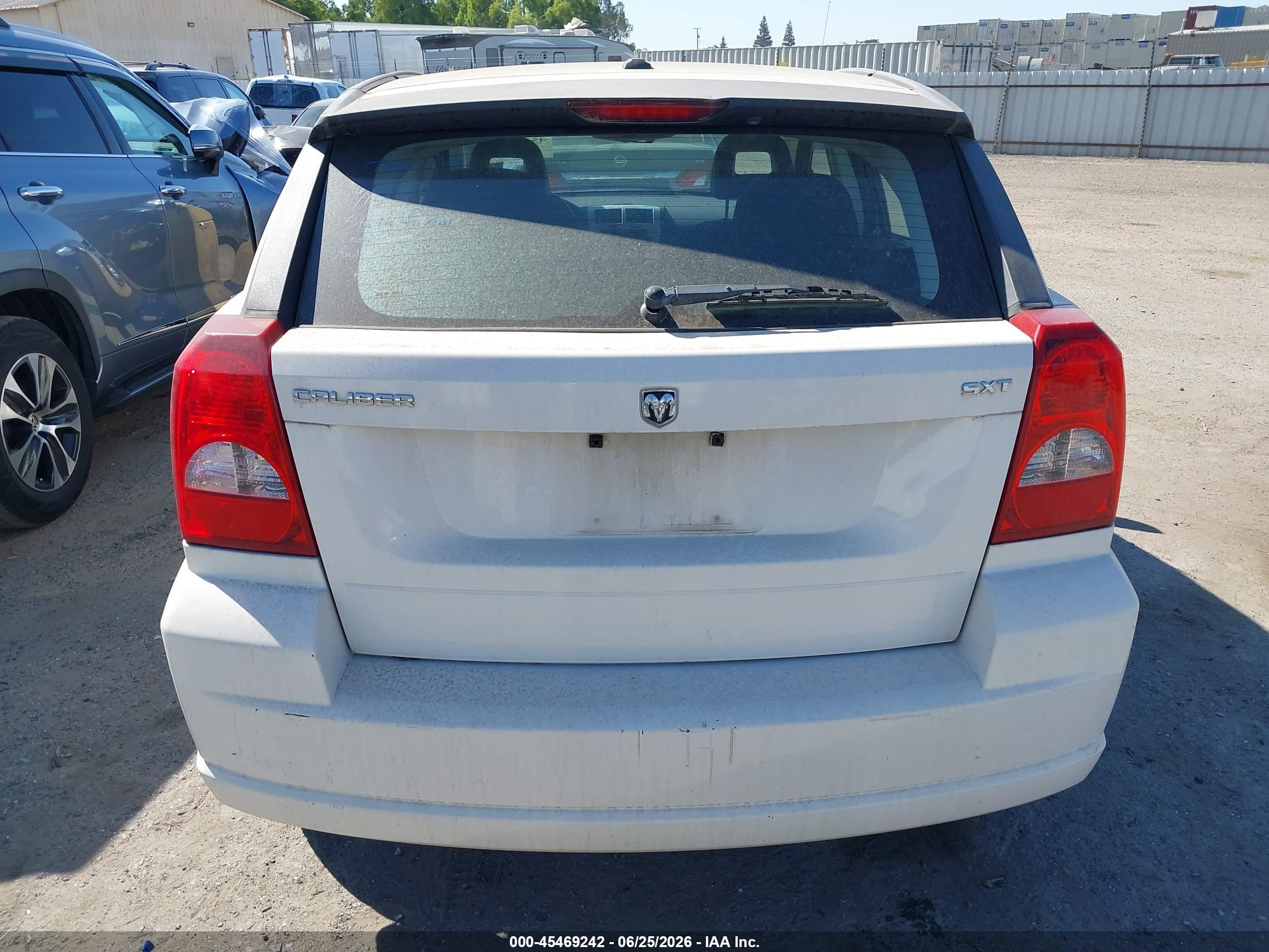 2008 Dodge Caliber Sxt White vin: 1B3HB48BX8D691148