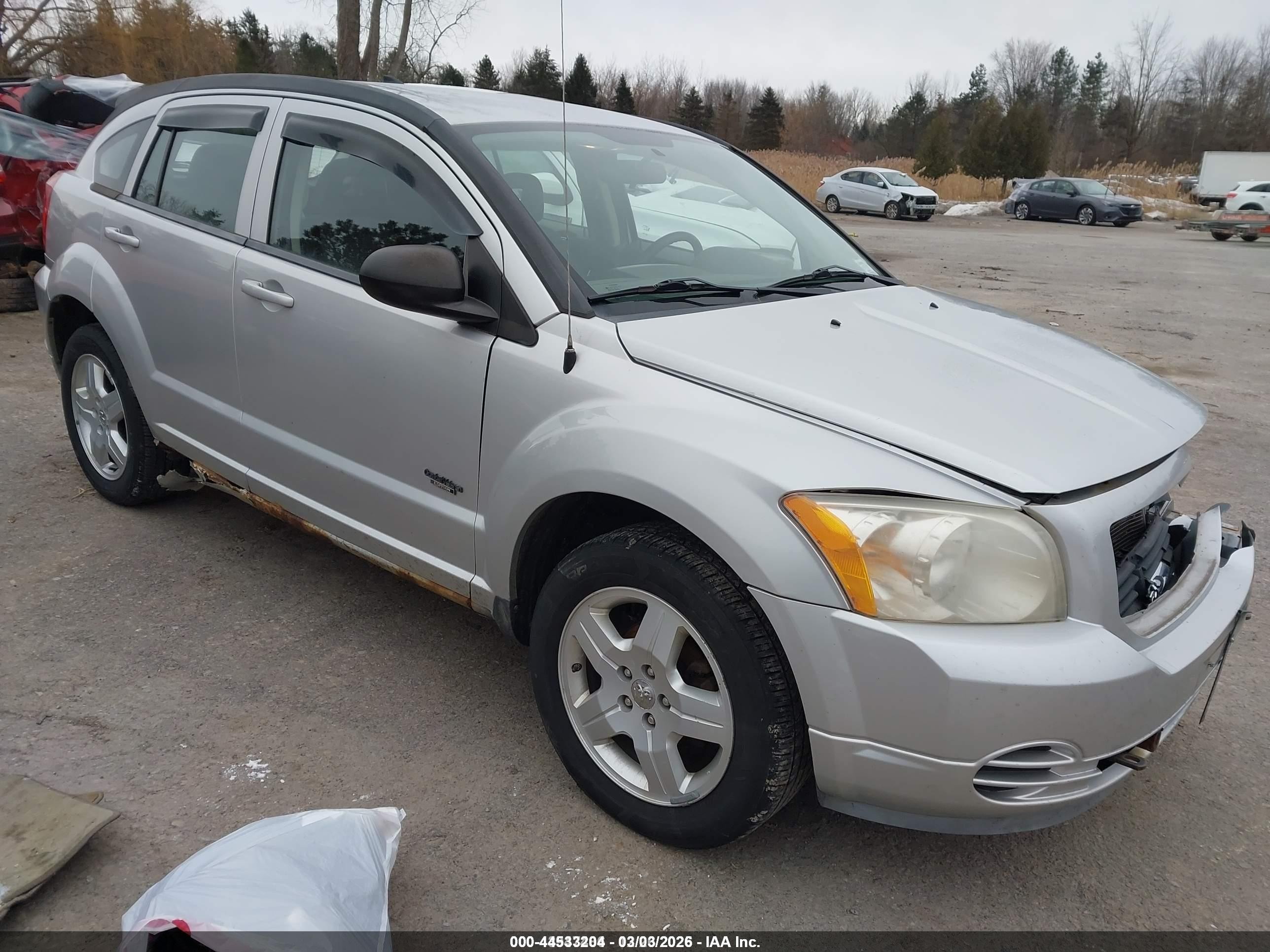 2009 Dodge Caliber Sxt Silver vin: 1B3HB48C19D198419