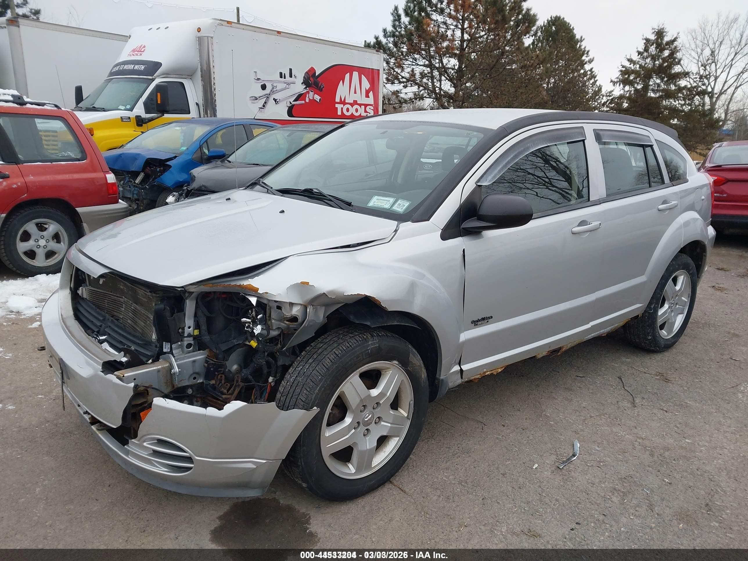 2009 Dodge Caliber Sxt Silver vin: 1B3HB48C19D198419