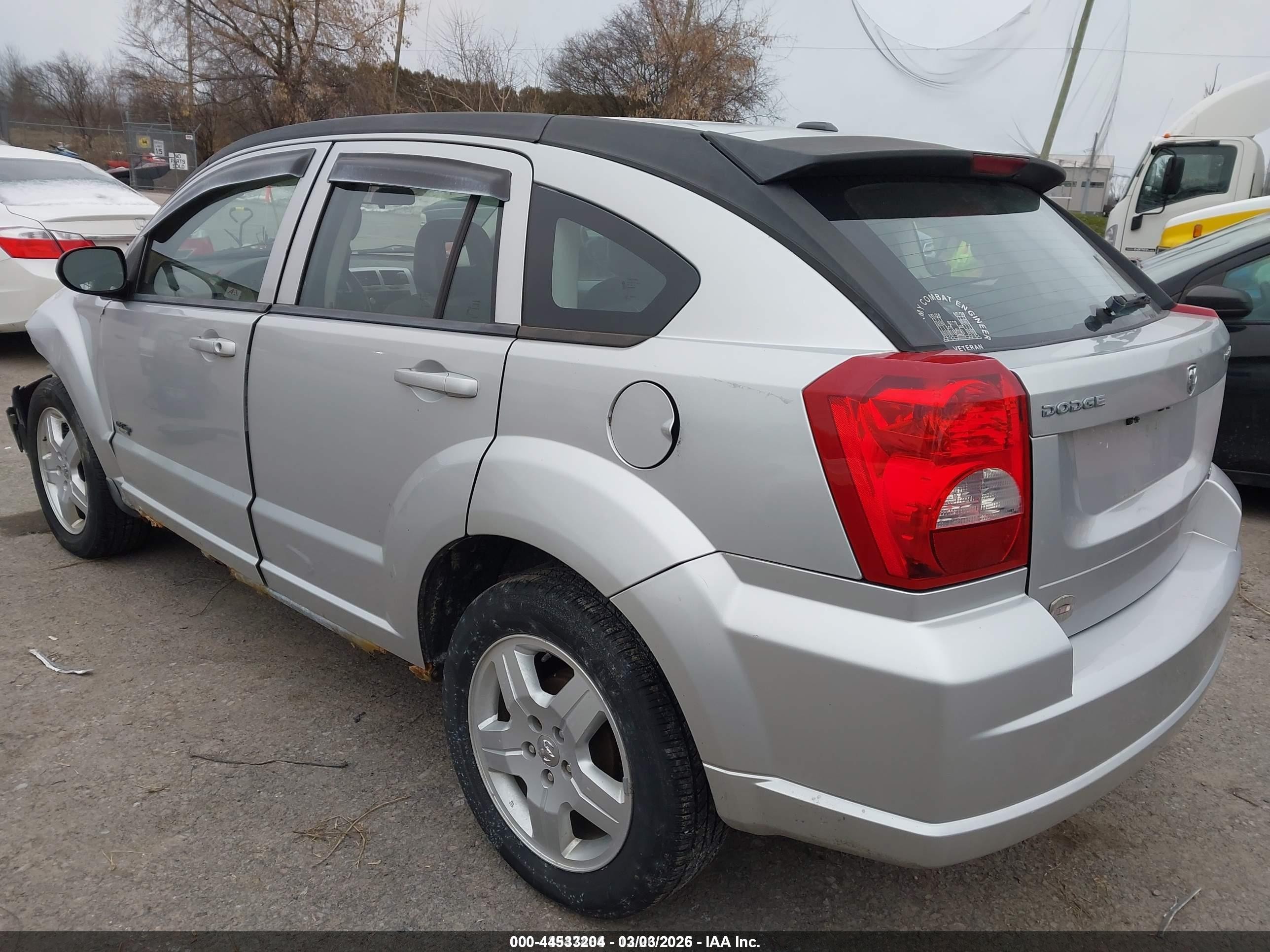 2009 Dodge Caliber Sxt Silver vin: 1B3HB48C19D198419