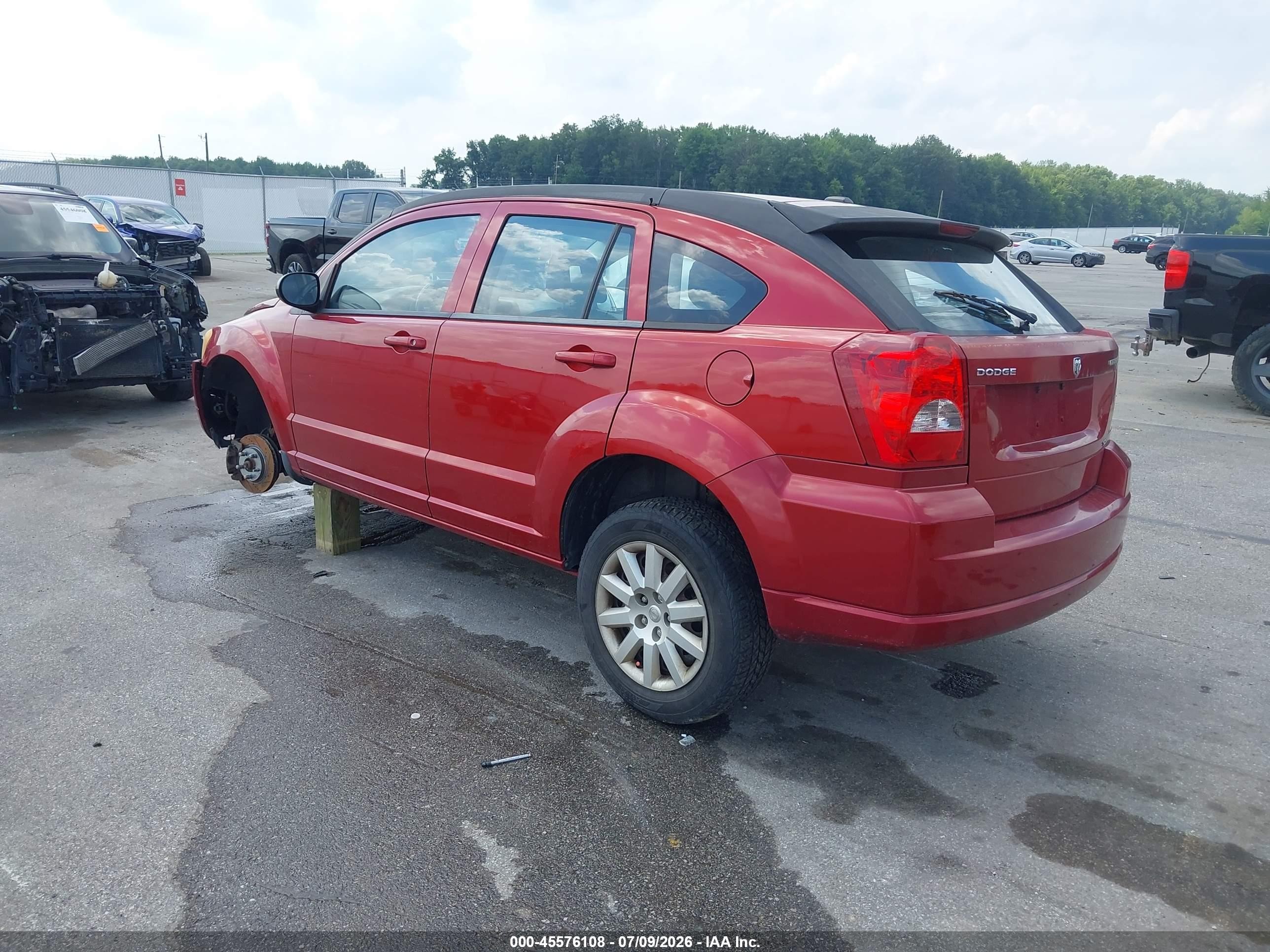 2009 Dodge Caliber Sxt Red vin: 1B3HB48C69D174861