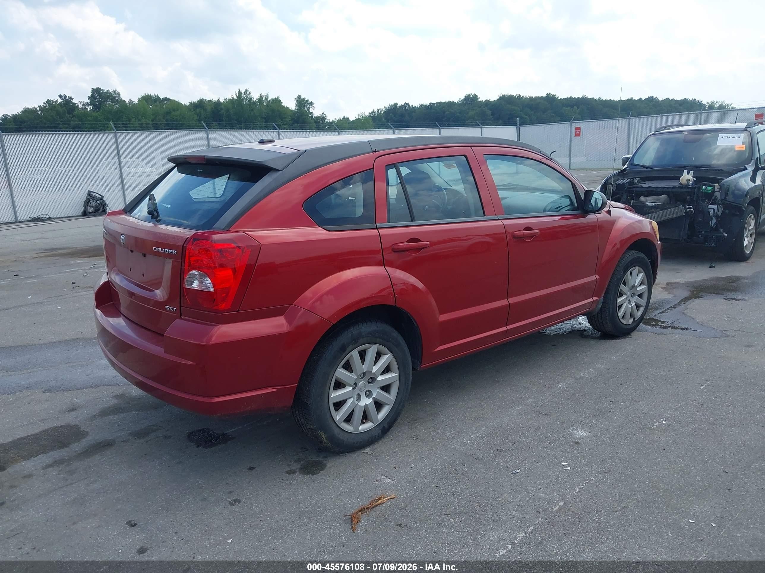 2009 Dodge Caliber Sxt Red vin: 1B3HB48C69D174861