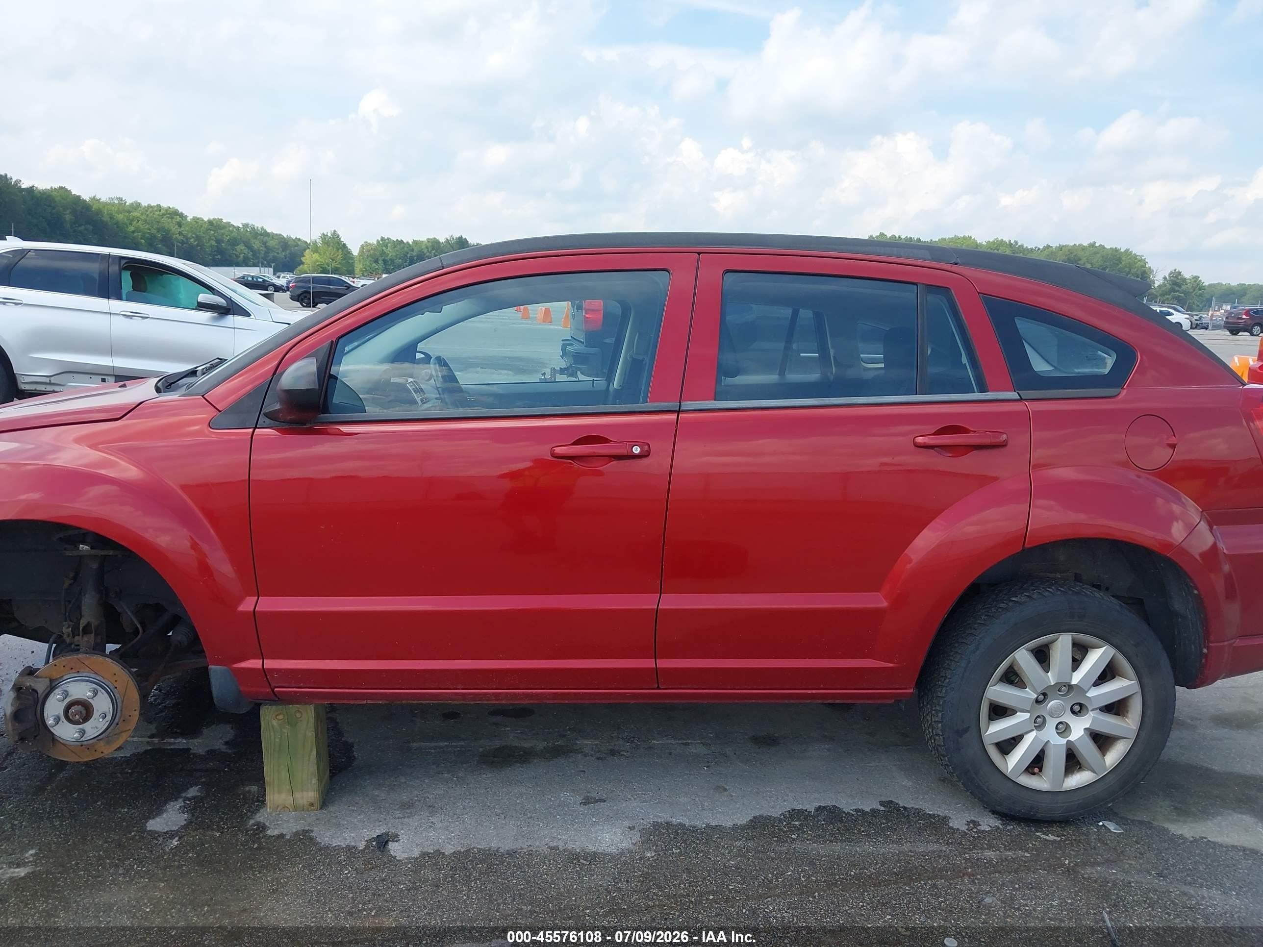 2009 Dodge Caliber Sxt Red vin: 1B3HB48C69D174861