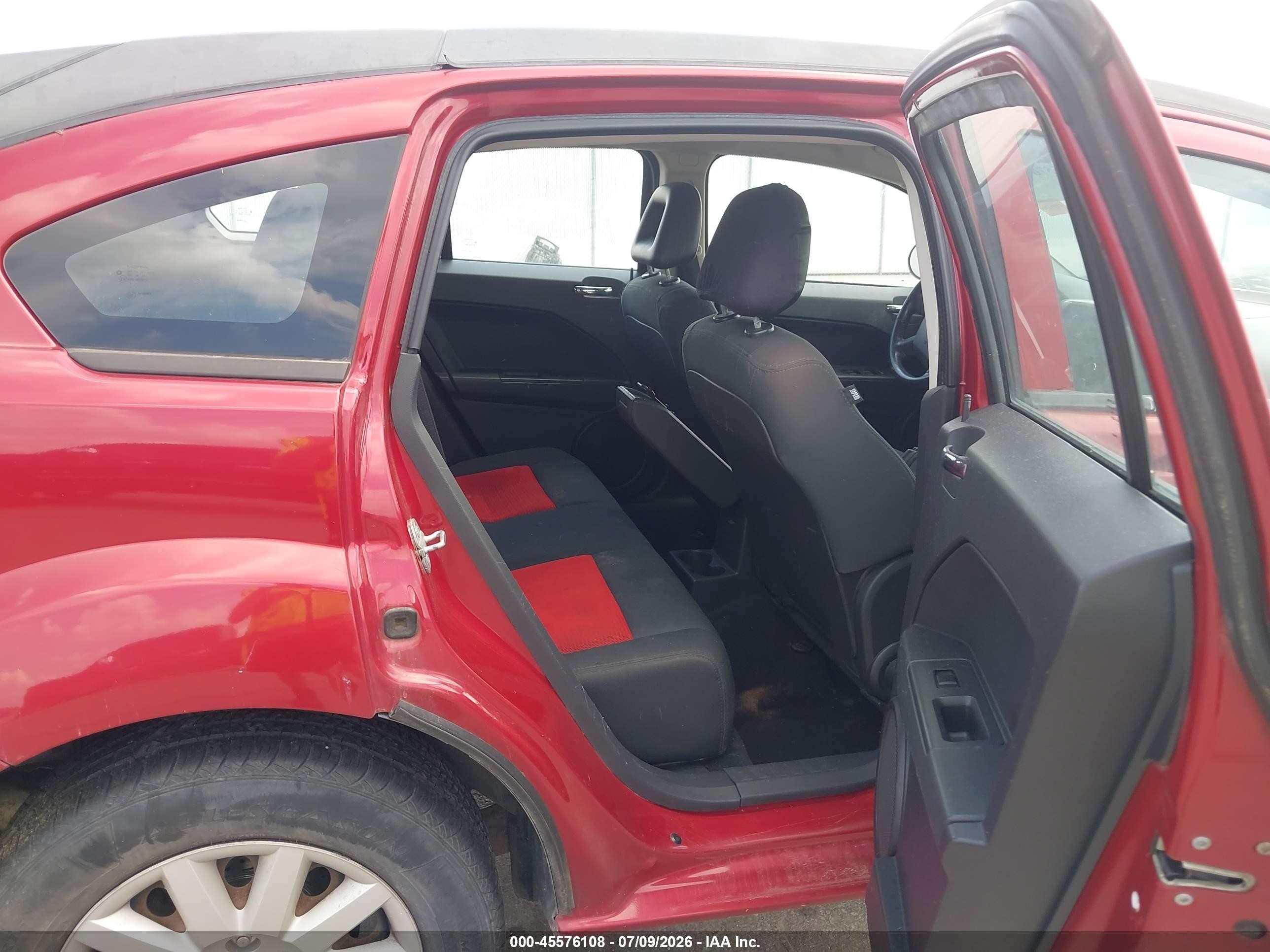 2009 Dodge Caliber Sxt Red vin: 1B3HB48C69D174861