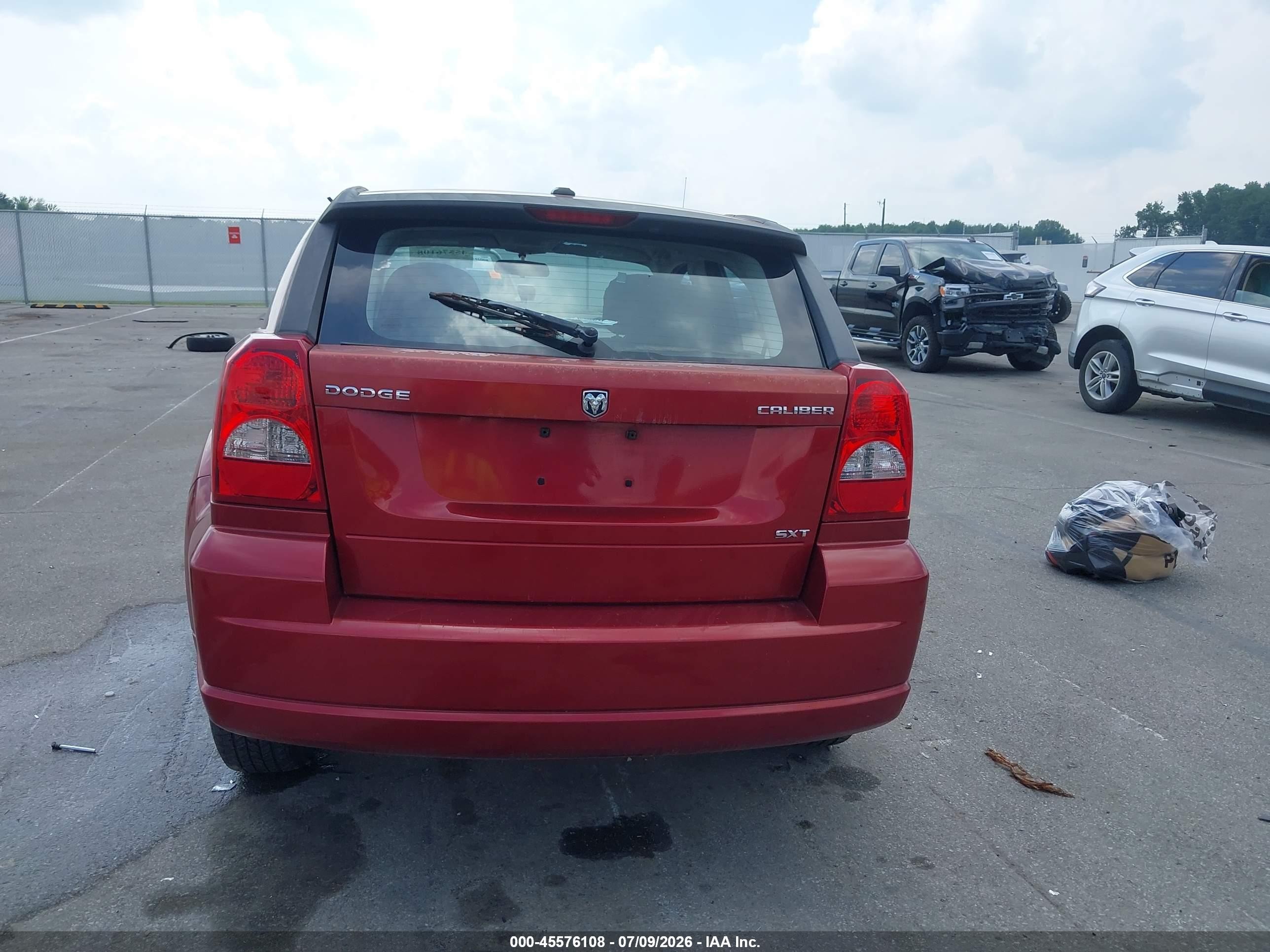 2009 Dodge Caliber Sxt Red vin: 1B3HB48C69D174861