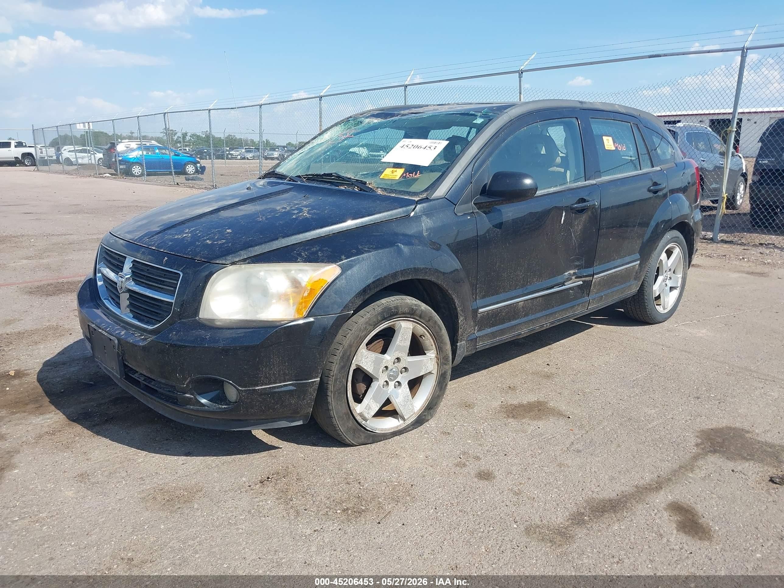 2009 Dodge Caliber R/t Black vin: 1B3HB78B69D199025
