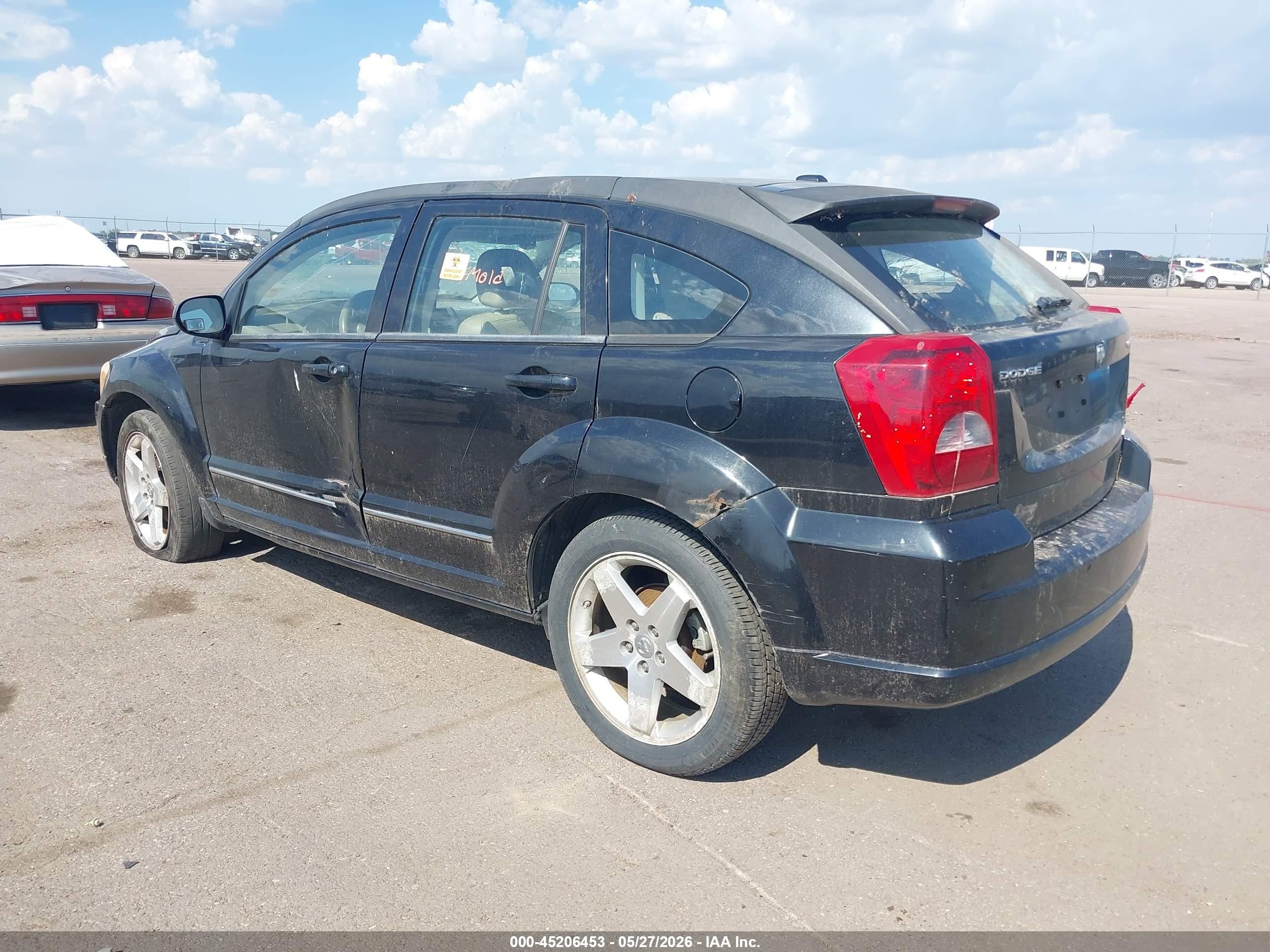 2009 Dodge Caliber R/t Black vin: 1B3HB78B69D199025