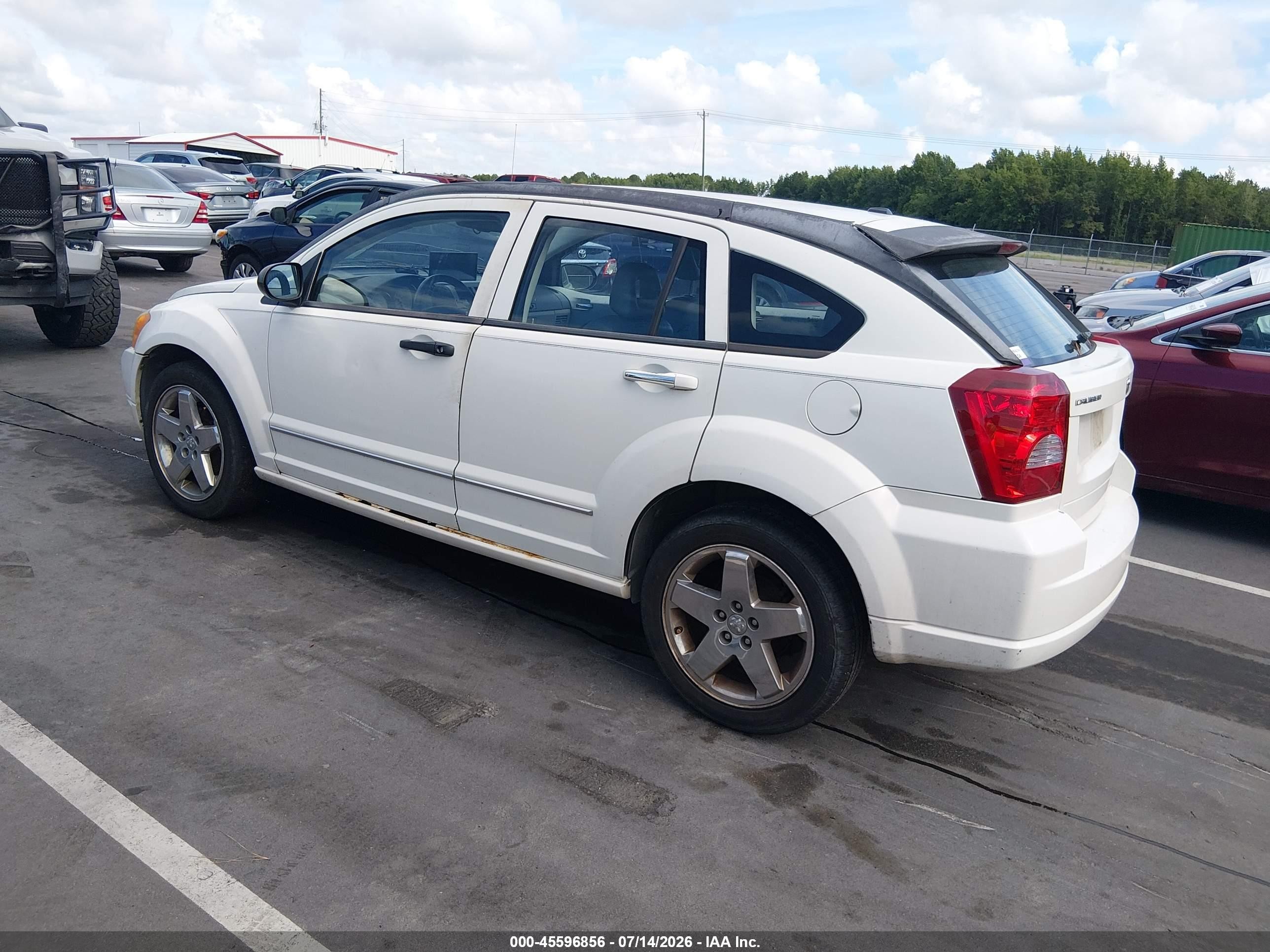 2007 Dodge Caliber R/t White vin: 1B3HB78K57D420966