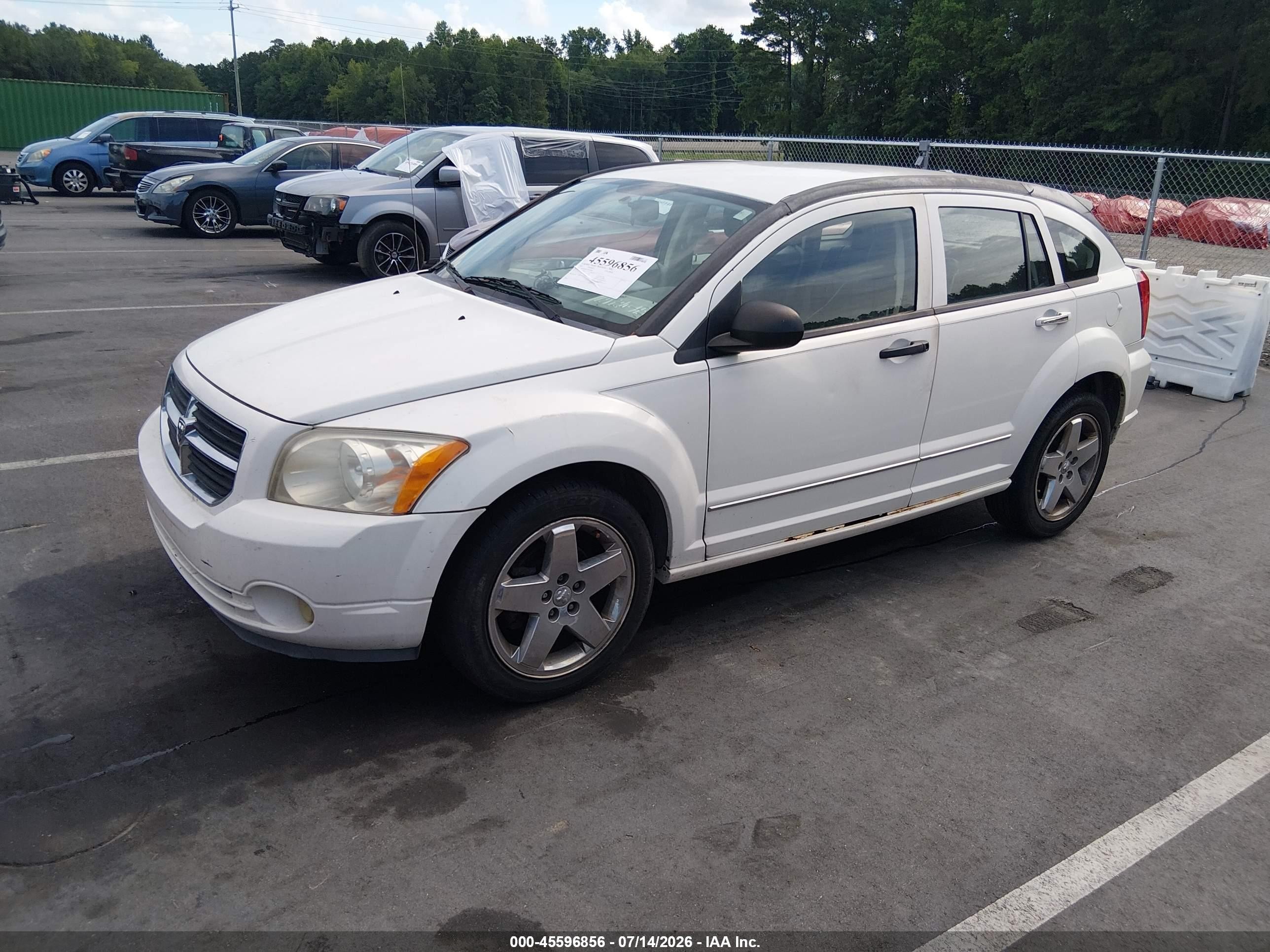 2007 Dodge Caliber R/t White vin: 1B3HB78K57D420966