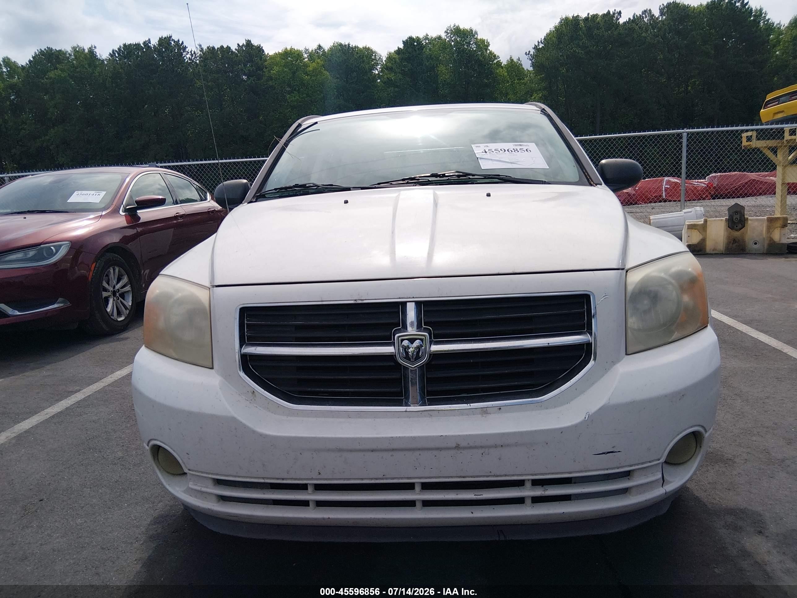 2007 Dodge Caliber R/t White vin: 1B3HB78K57D420966