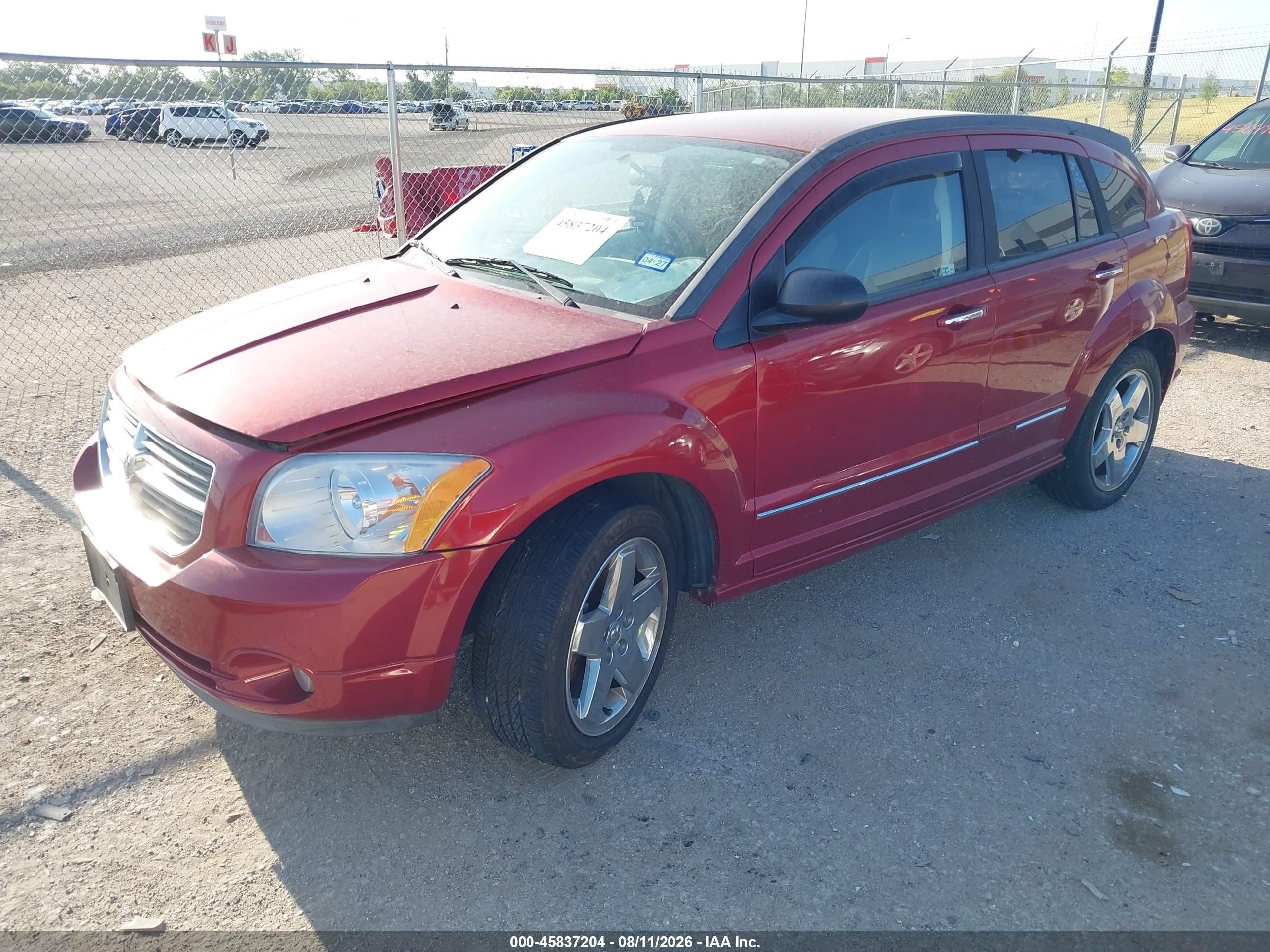 2007 Dodge Caliber R/t Red vin: 1B3HB78K97D160510