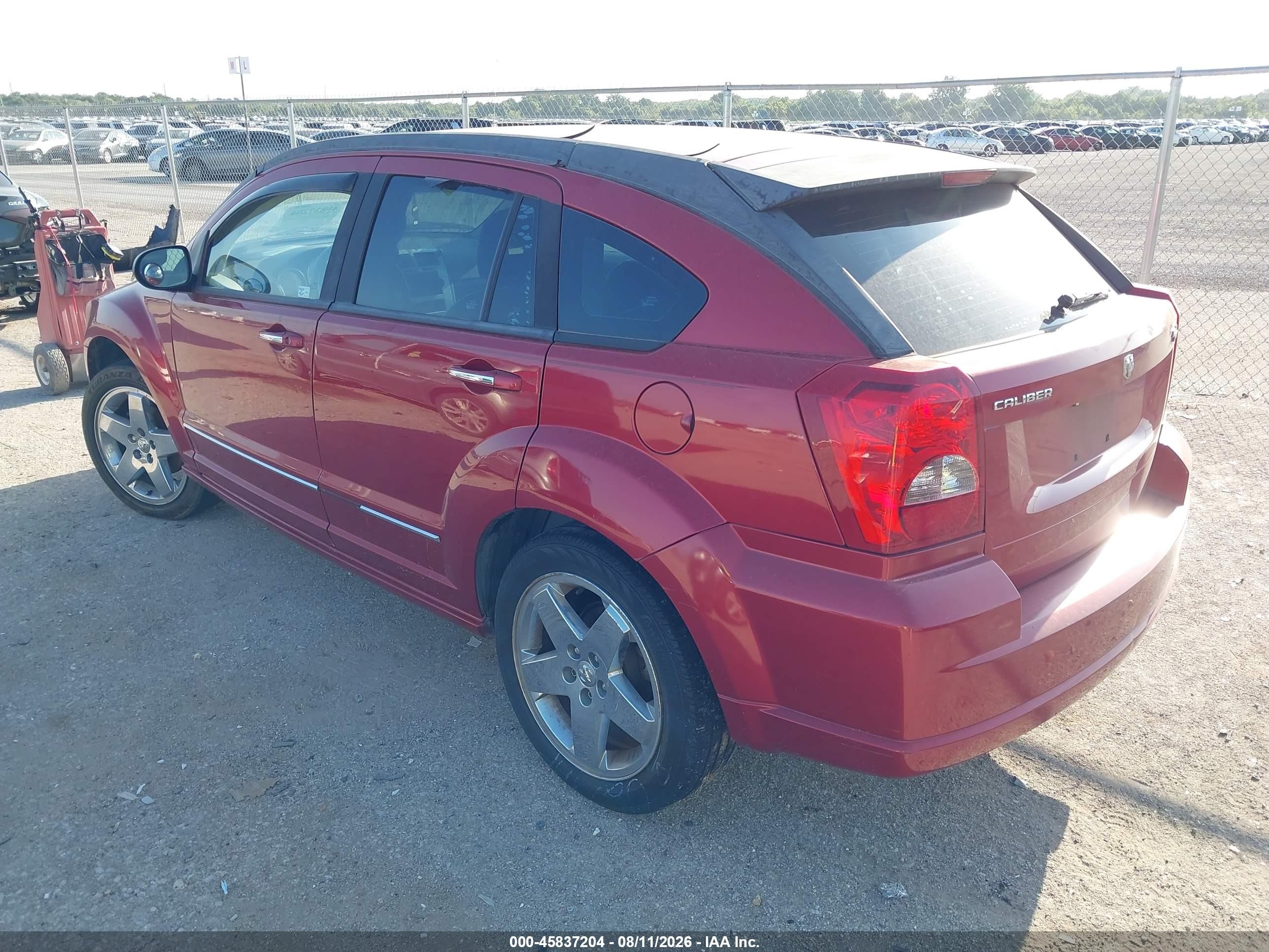 2007 Dodge Caliber R/t Red vin: 1B3HB78K97D160510