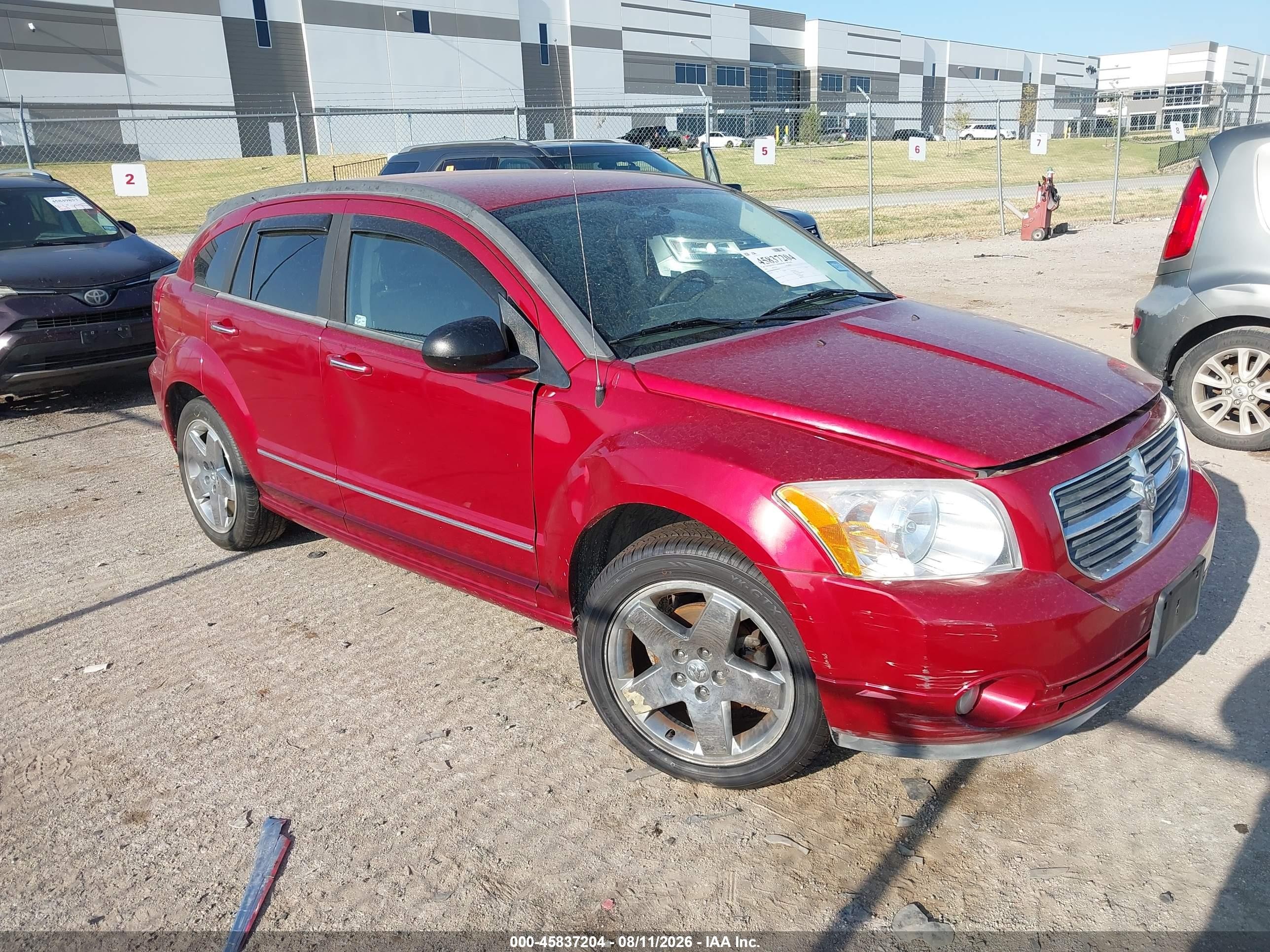 2007 Dodge Caliber R/t Red vin: 1B3HB78K97D160510