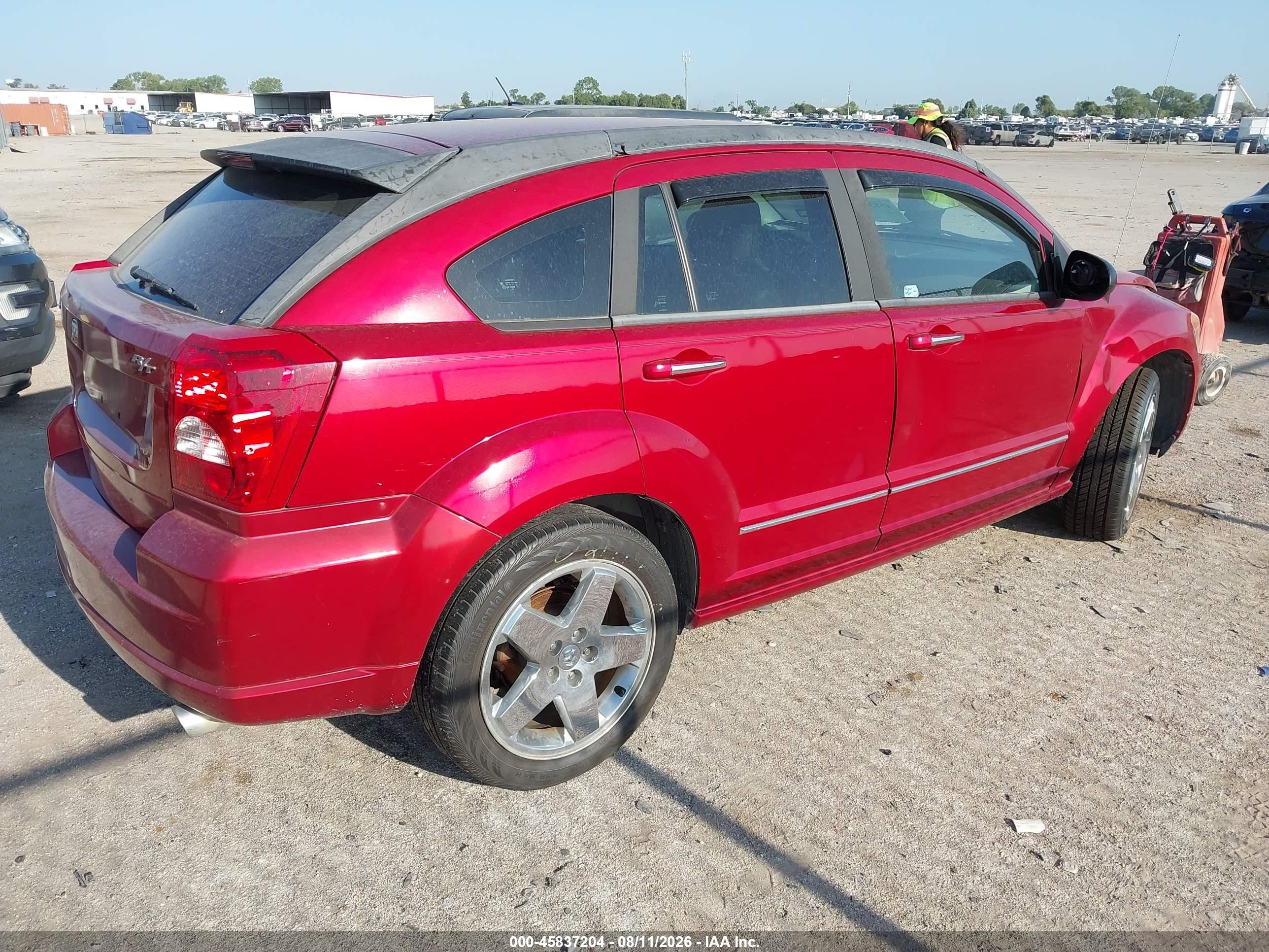 2007 Dodge Caliber R/t Red vin: 1B3HB78K97D160510