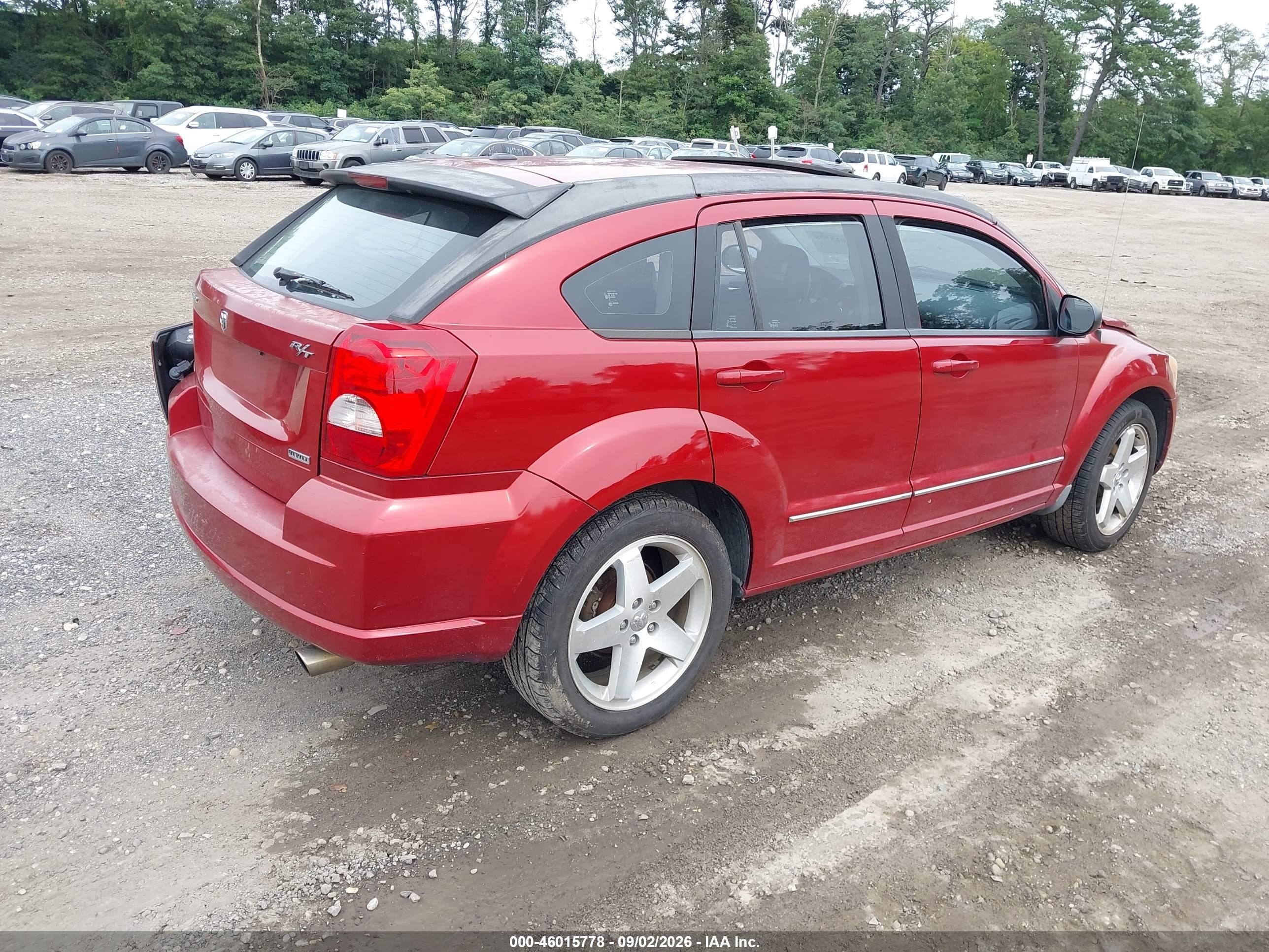 2008 Dodge Caliber R/t Red vin: 1B3HE78K08Z590953