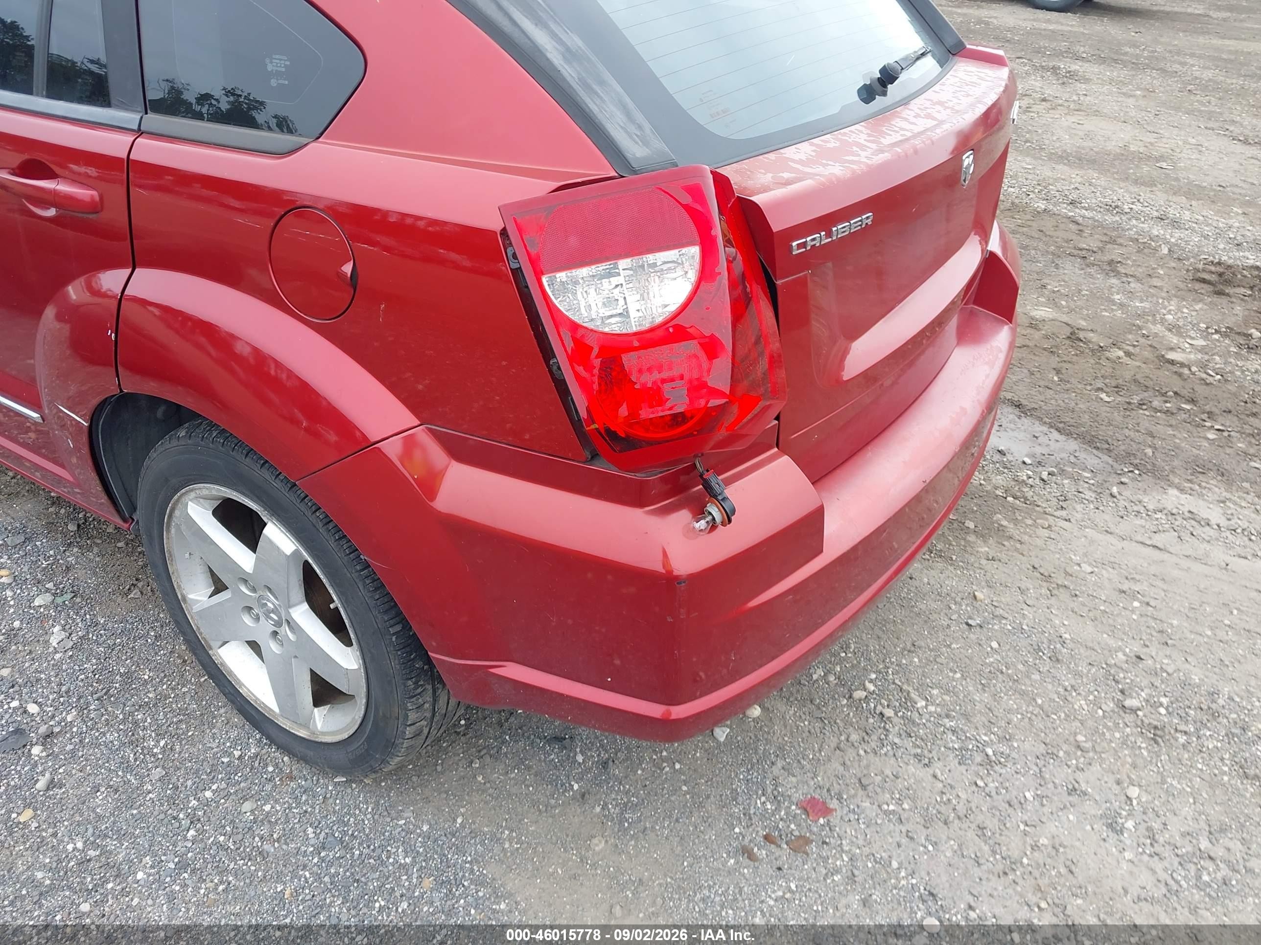 2008 Dodge Caliber R/t Red vin: 1B3HE78K08Z590953