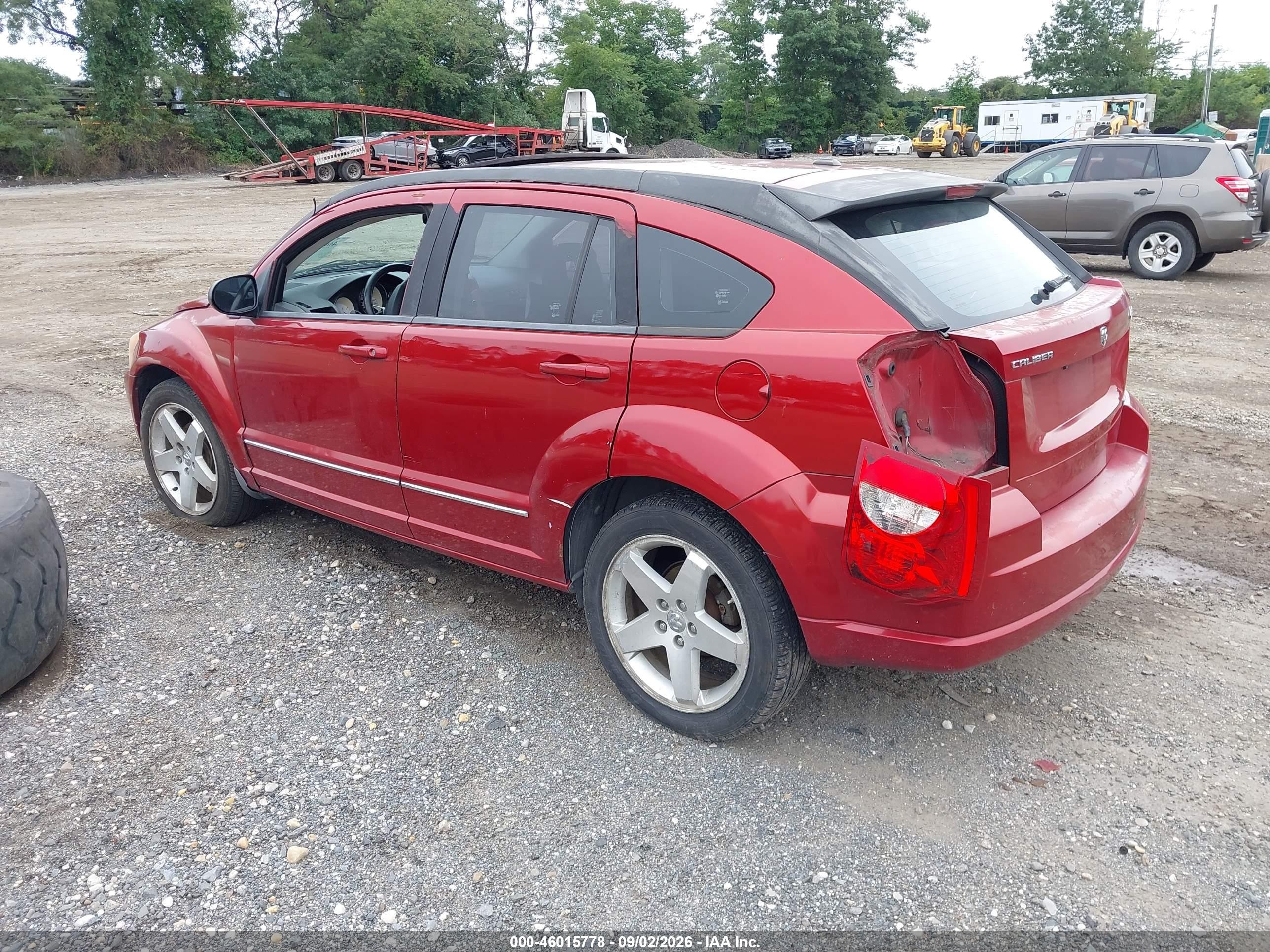 2008 Dodge Caliber R/t Red vin: 1B3HE78K08Z590953